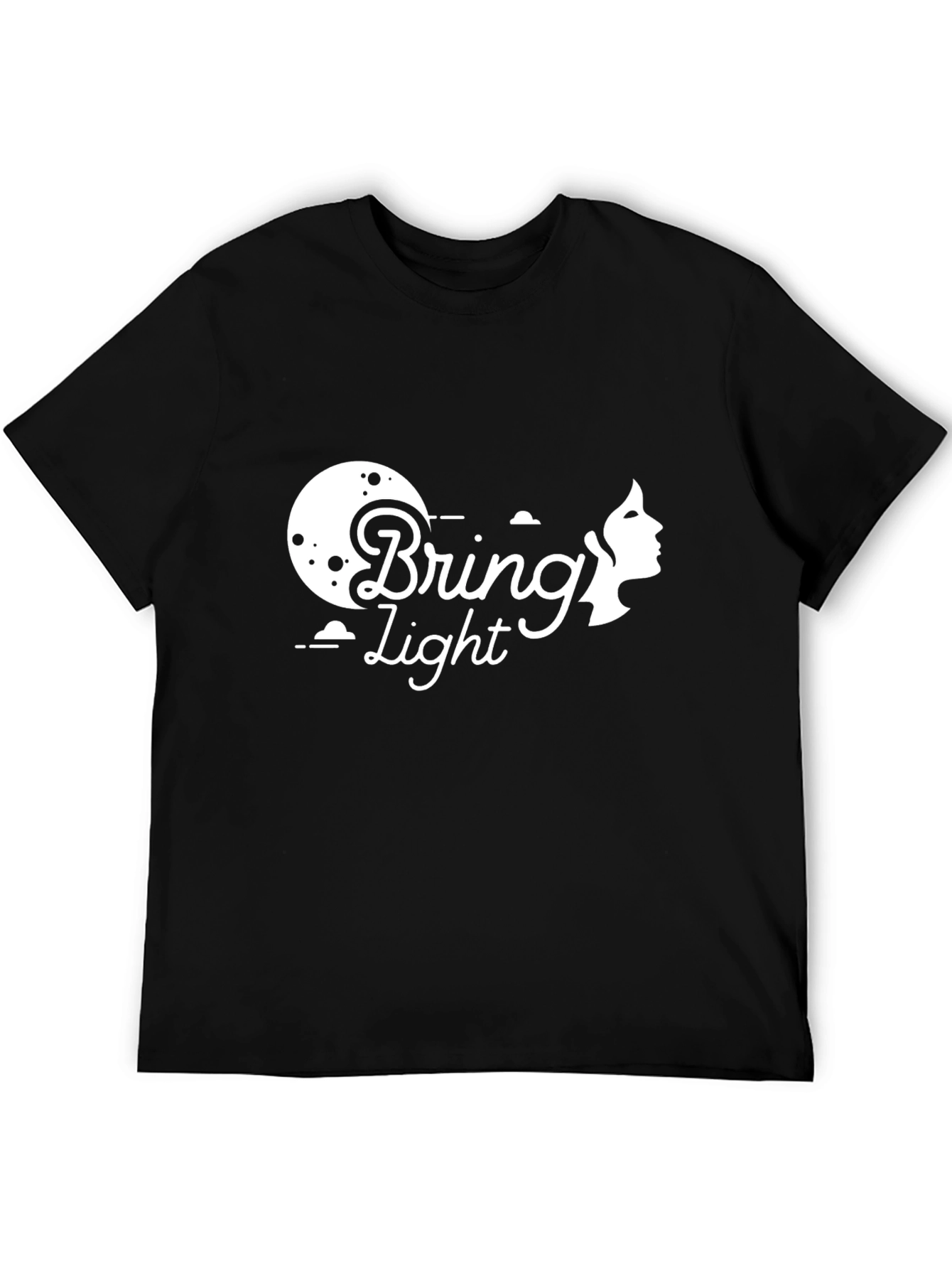 Black Bring Light Black Graphic Tee - Premium Cotton view 5
