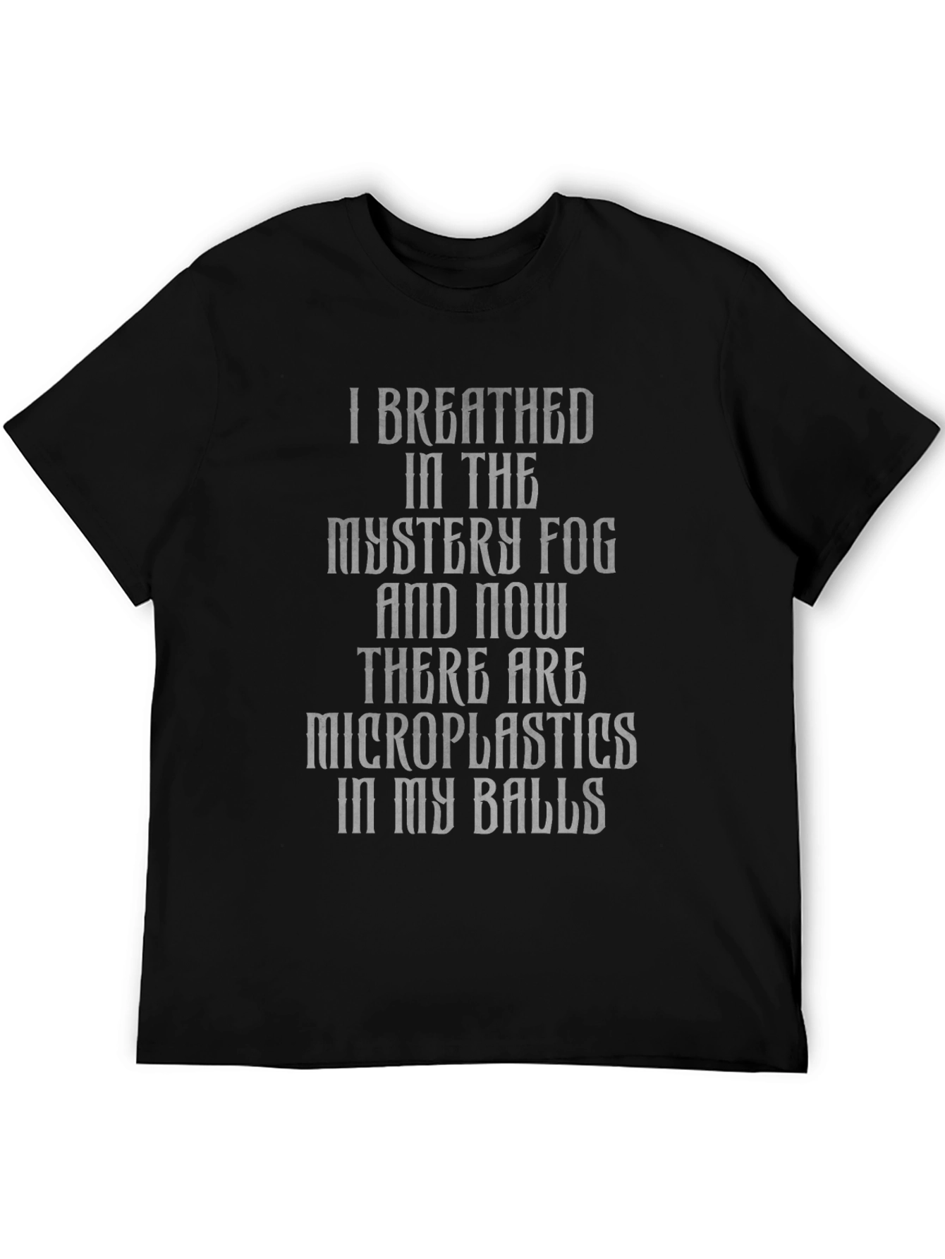 Black Mystery Fog Microplastics T-Shirt view 5