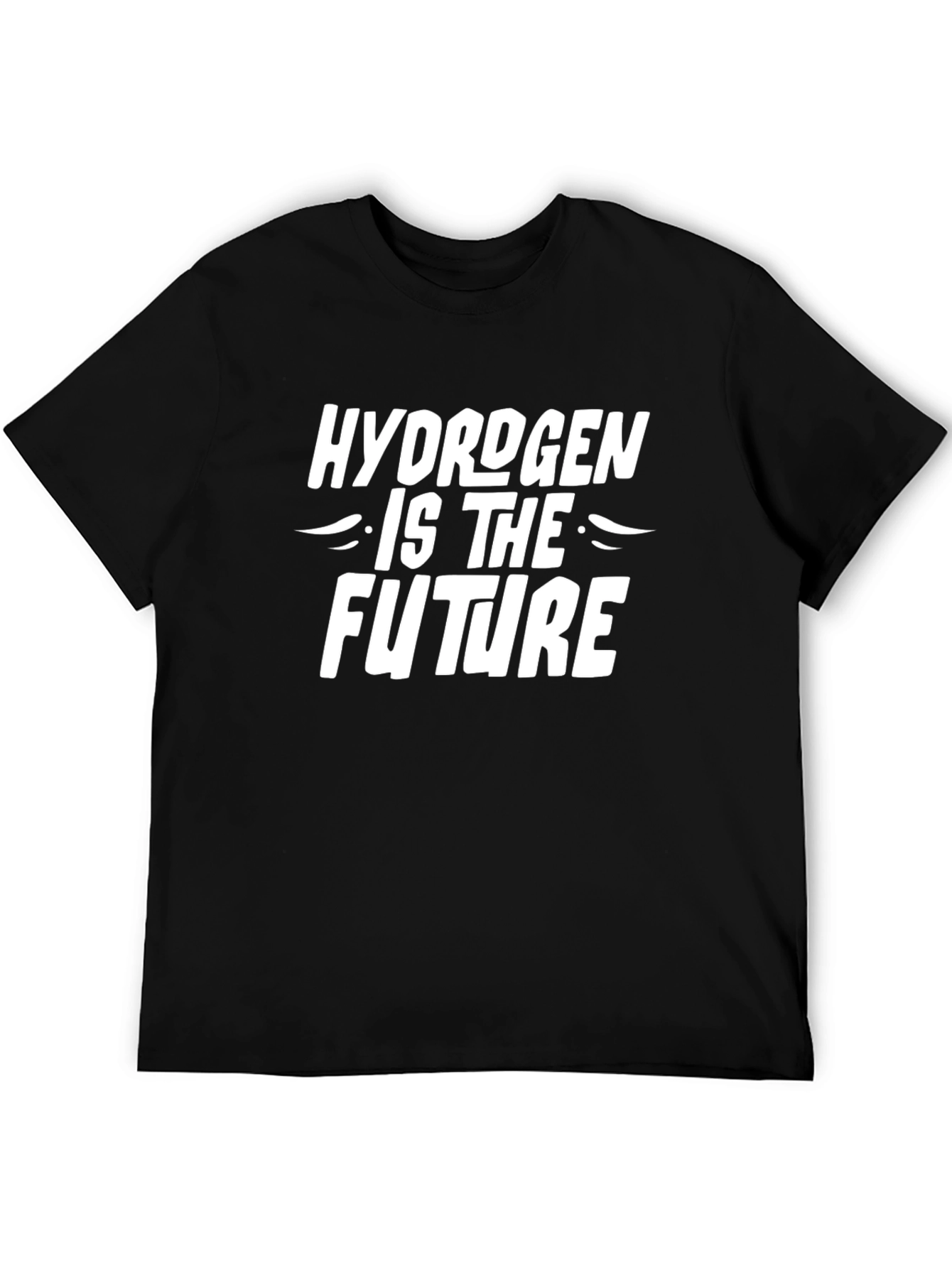 Hydrogen Is The Future Black Graphic Tee - 5
