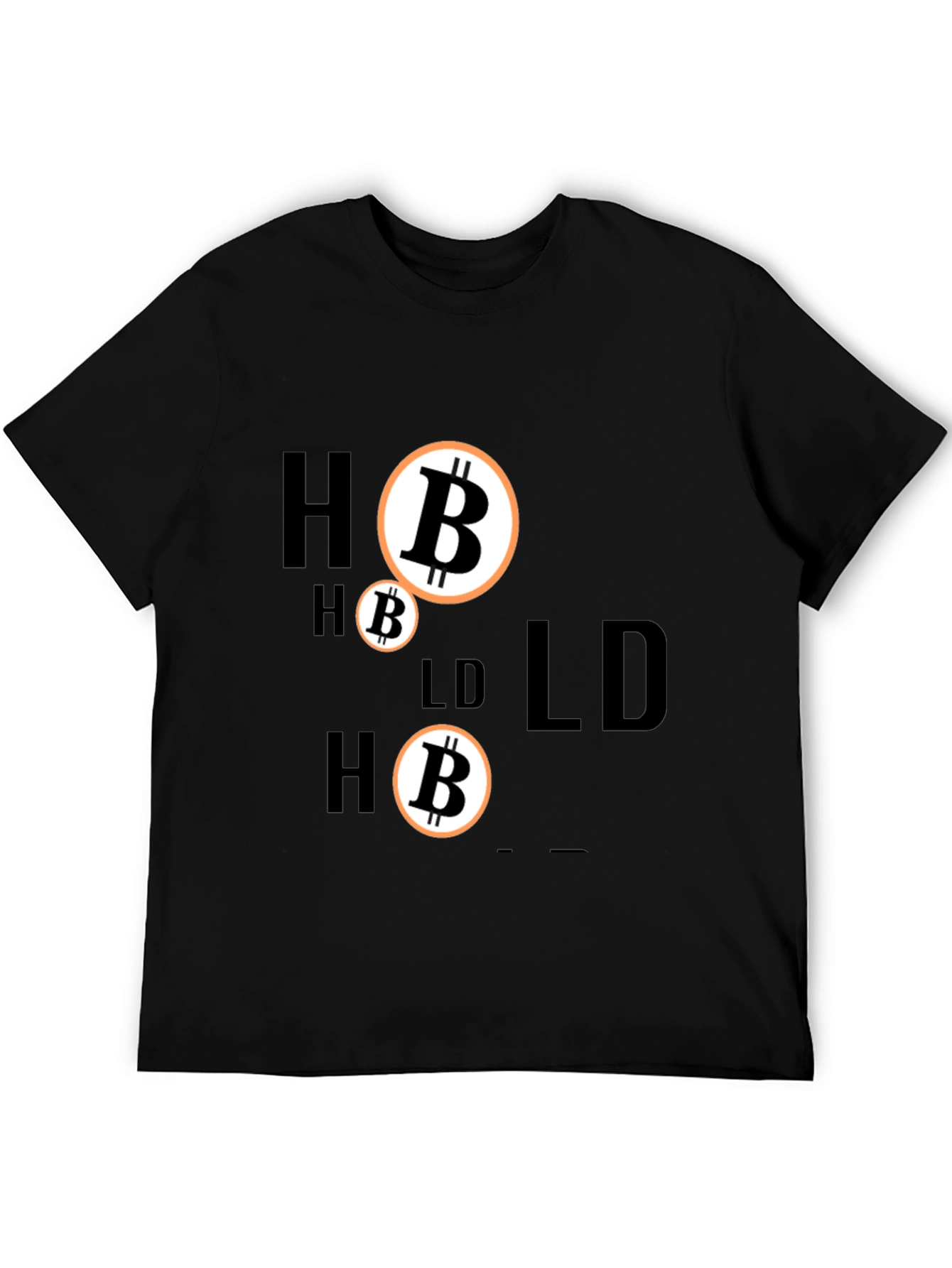 Black HODL Bitcoin Crypto T-Shirt - Black view 5