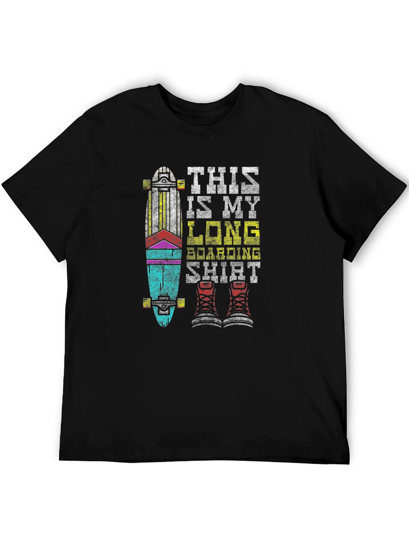 Black Longboarding Shirt - Ride in Style! view 5