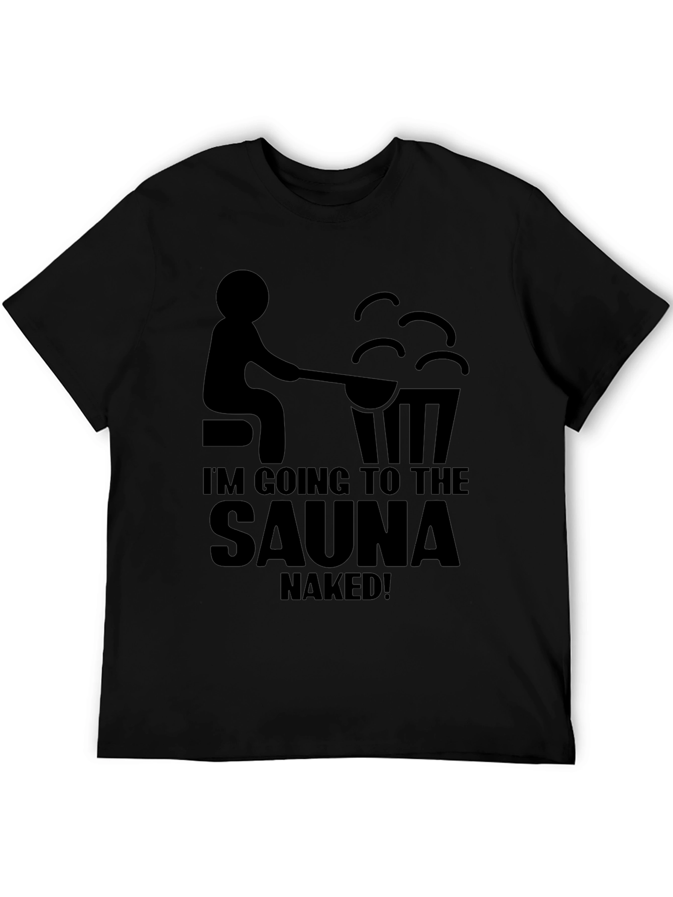Black Sauna Humor T-Shirt view 5