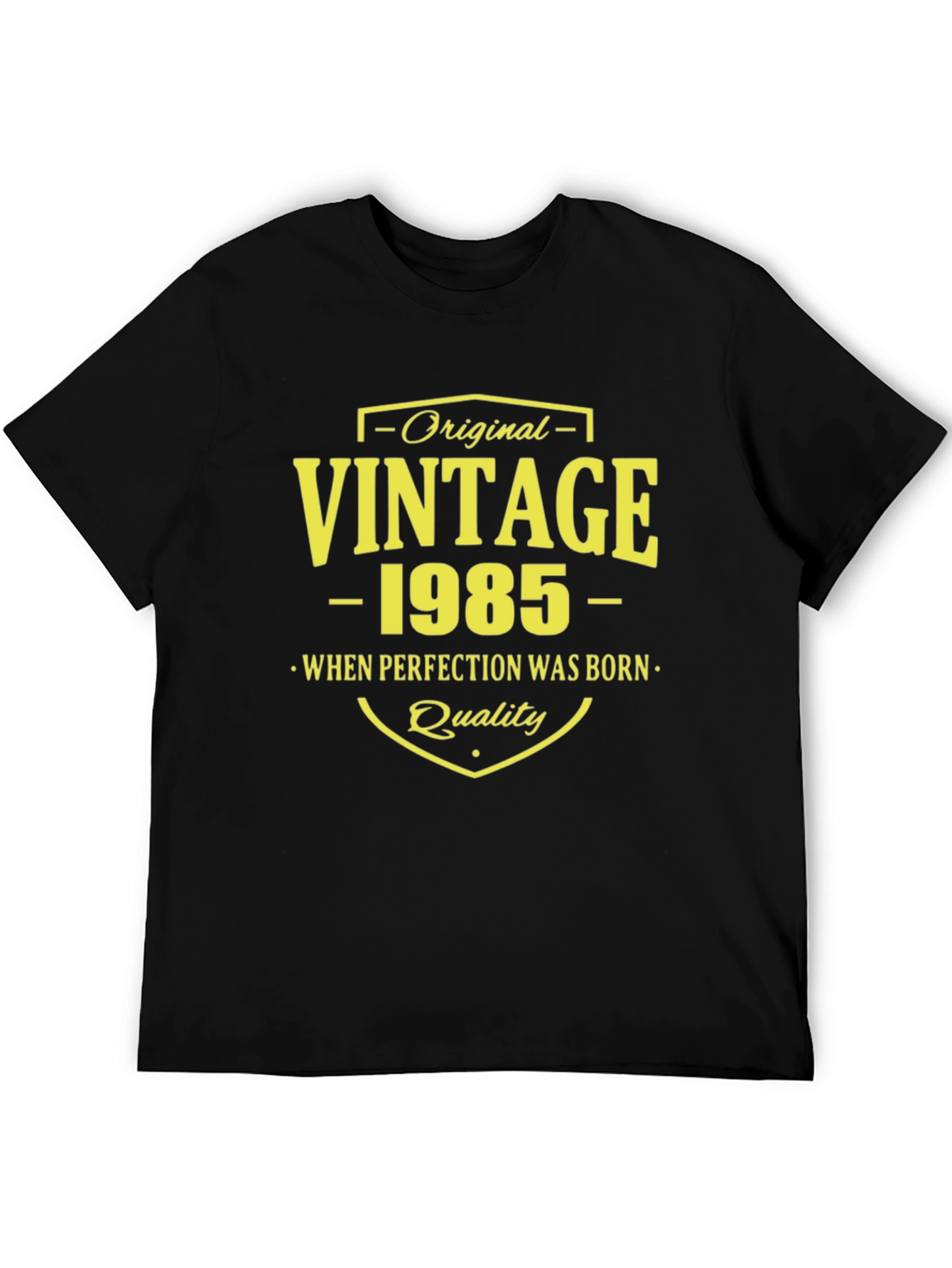 Black Vintage 1985 Perfection T-Shirt view 5