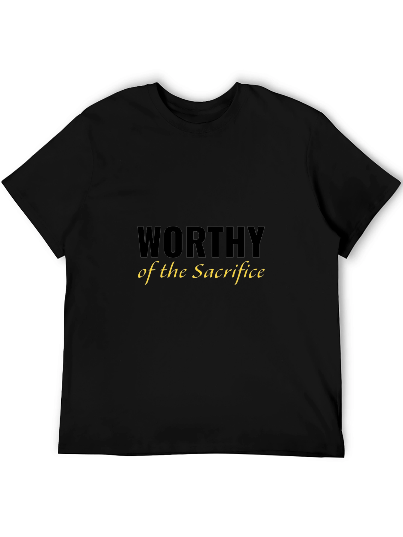Black Worthy of the Sacrifice Black T-Shirt view 5