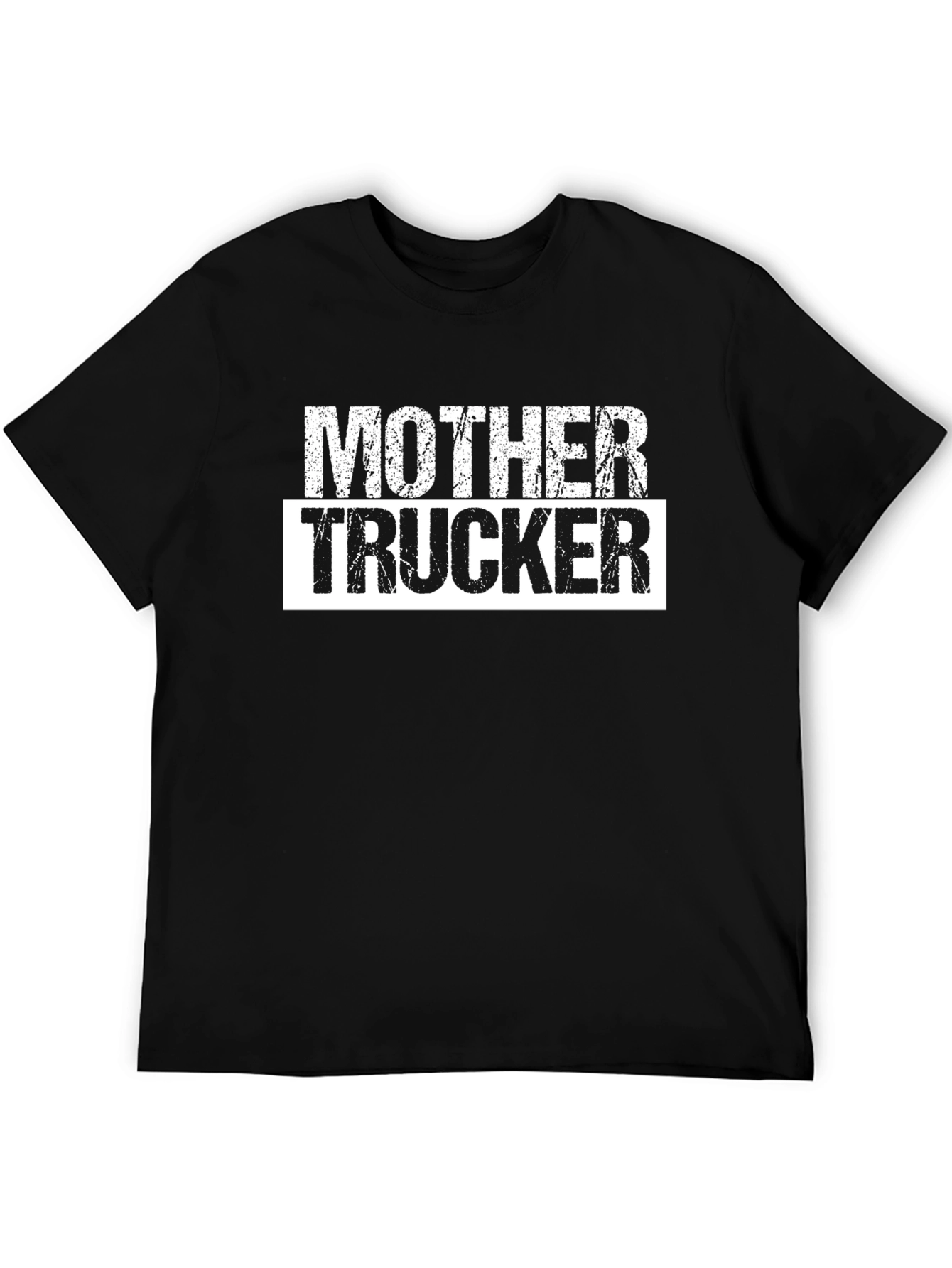 Black Mother Trucker Graphic T-Shirt - Novelty Tee view 5
