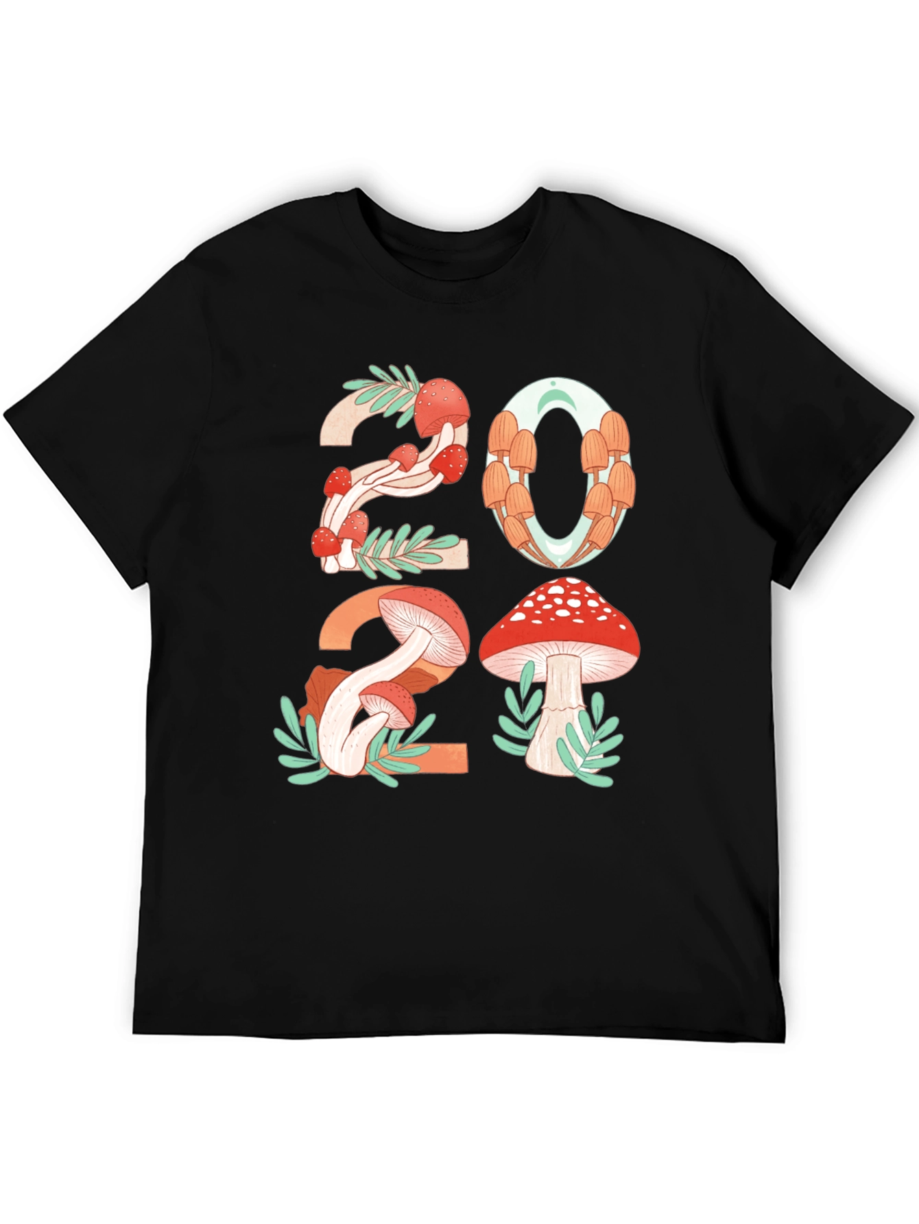Black Mushroom 2024 Graphic T-Shirt view 5