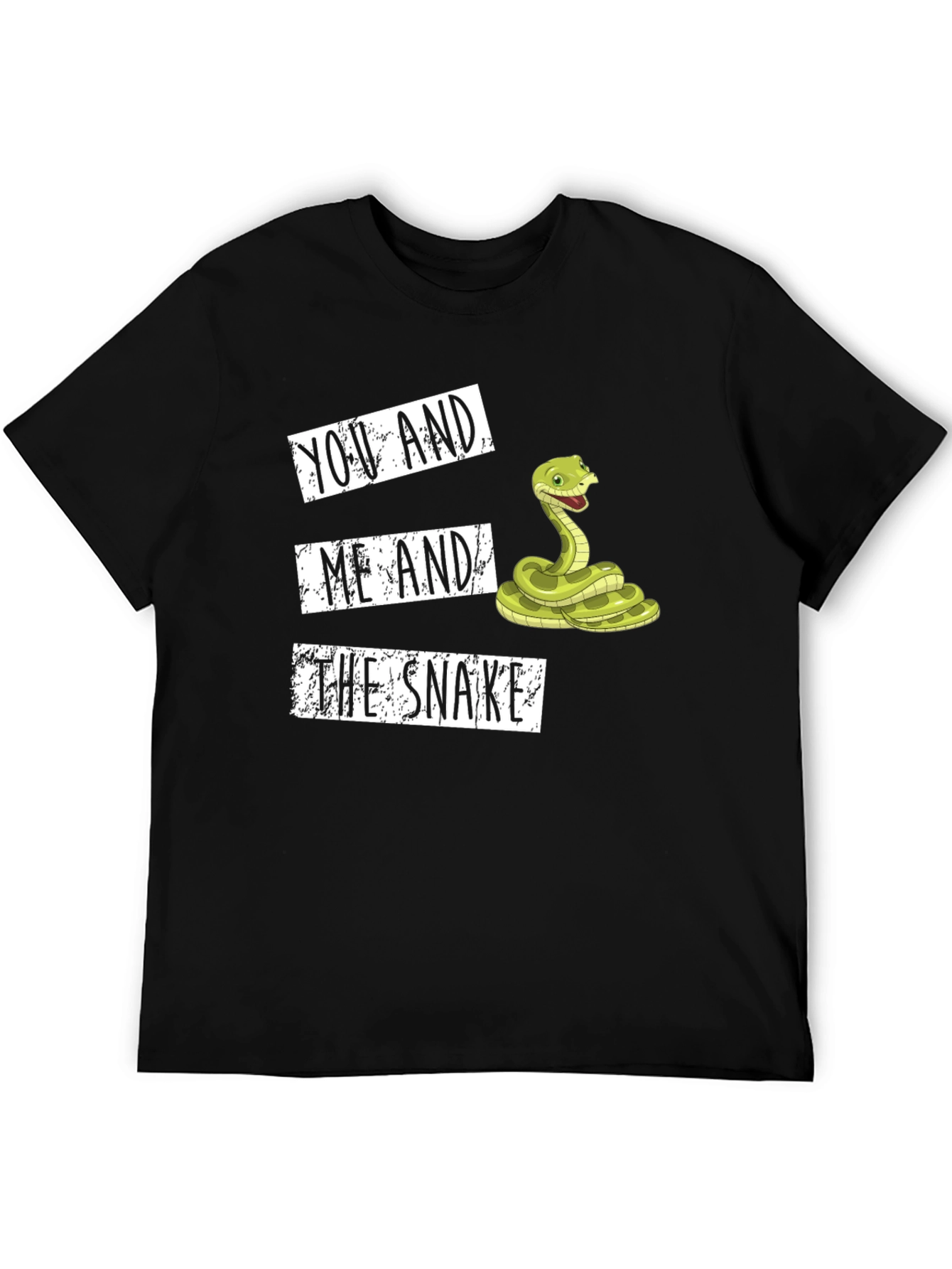 Black You and Me and the Snake Graphic Tee view 5
