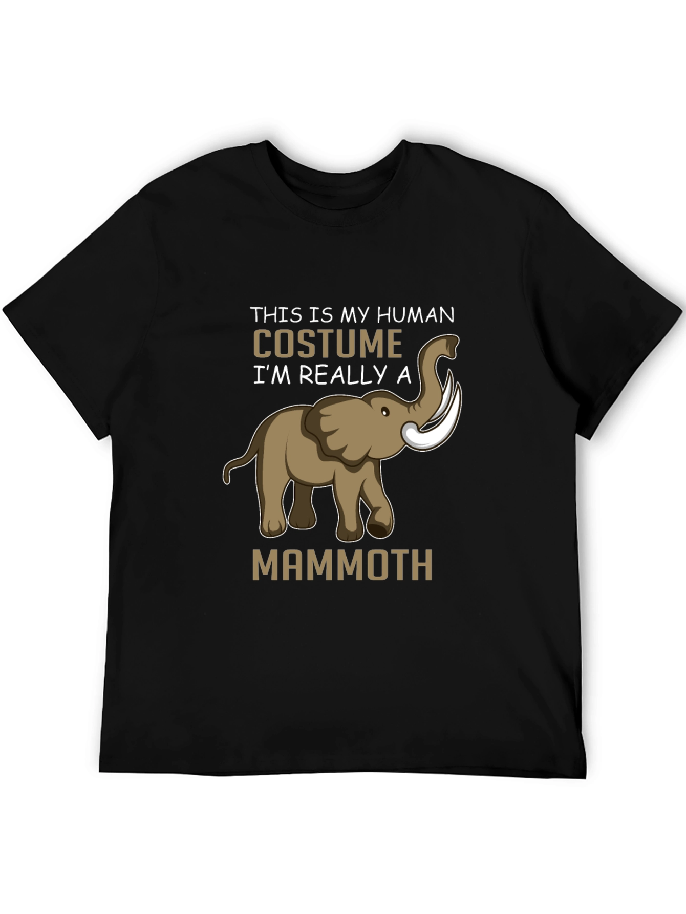 Black Human Costume Mammoth Graphic Tee view 5