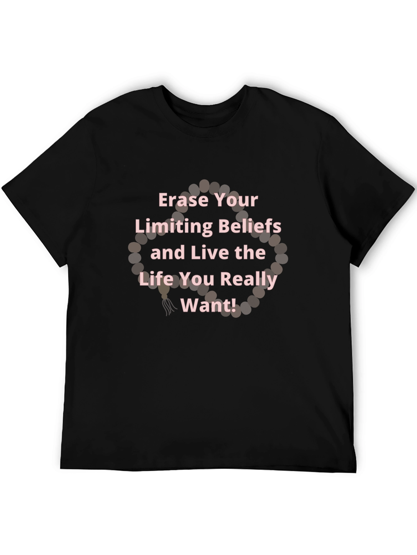 Black Erase Limiting Beliefs T-Shirt view 5