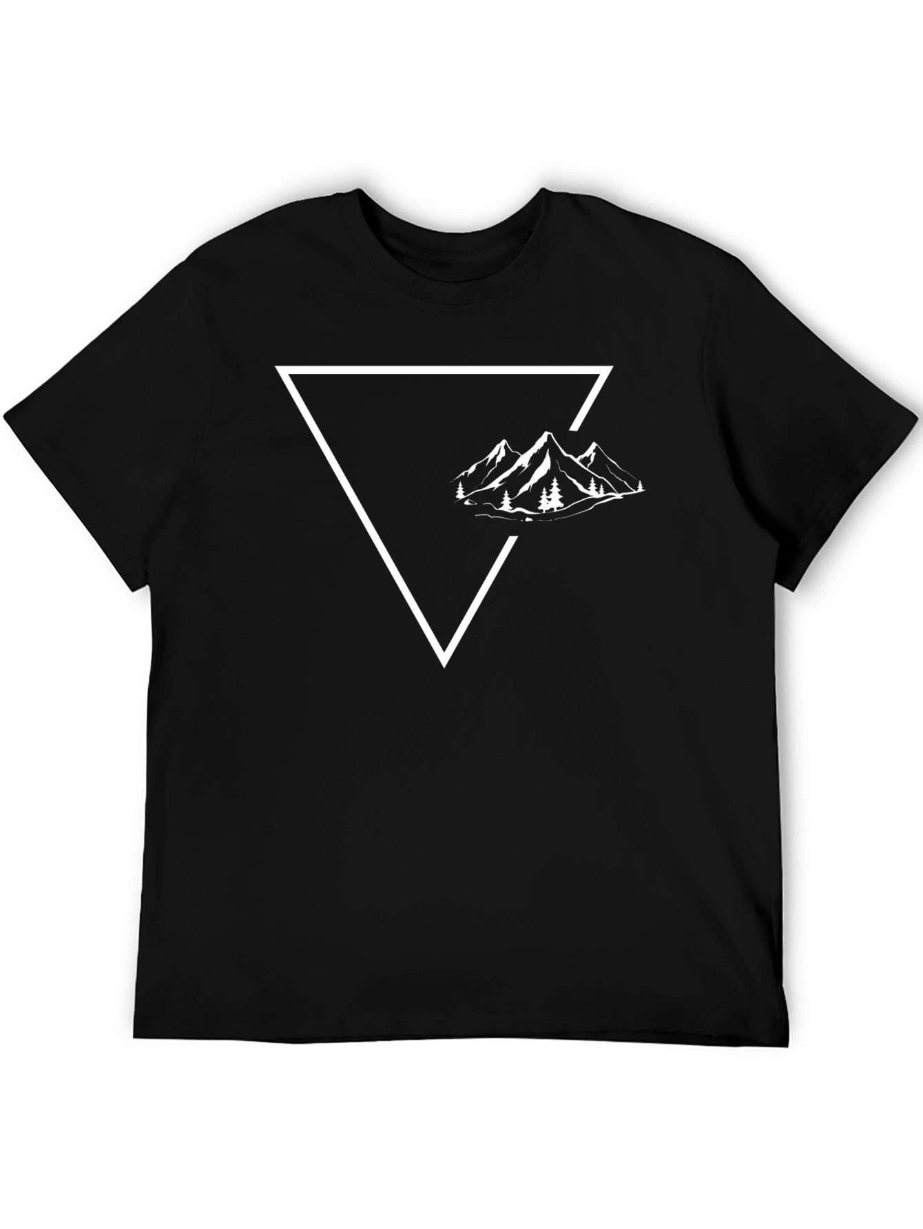Black Mountain Triangle Graphic Tee - Black view 5