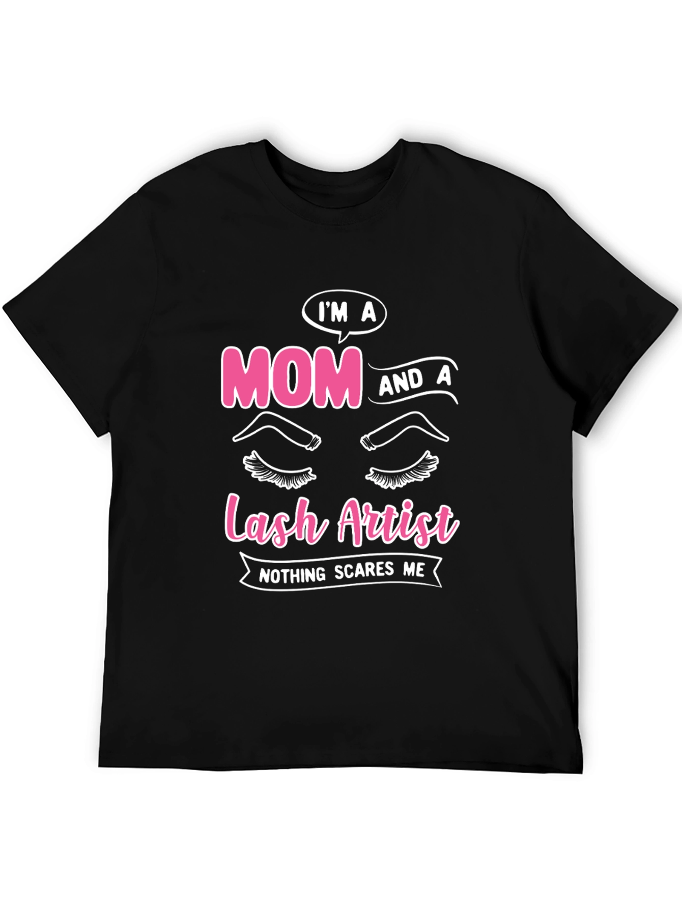 Black Mom and Lash Artist Graphic Tee view 5