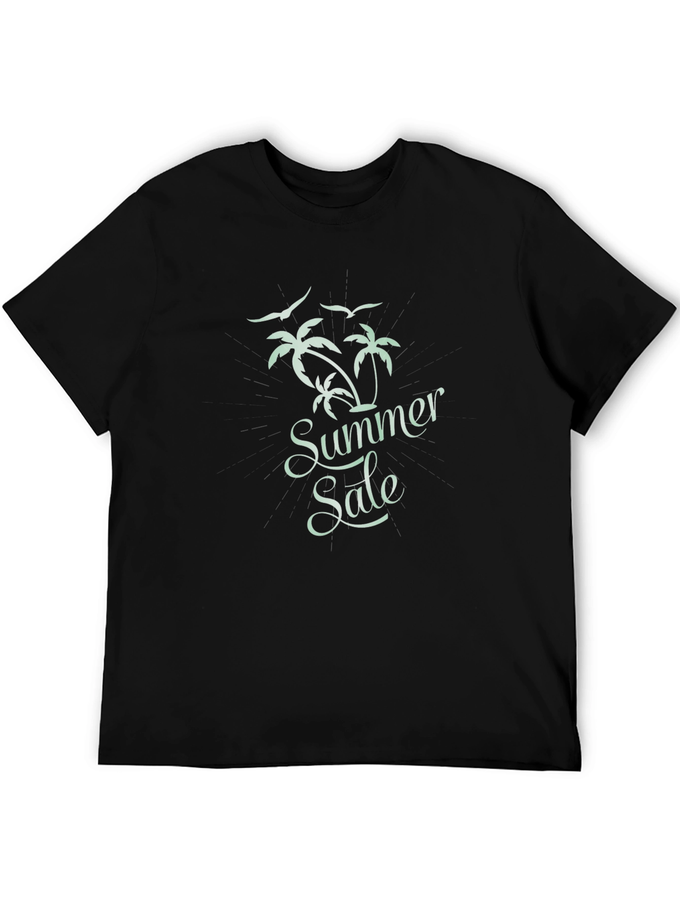 Black Summer Sale Black Graphic T-Shirt view 5