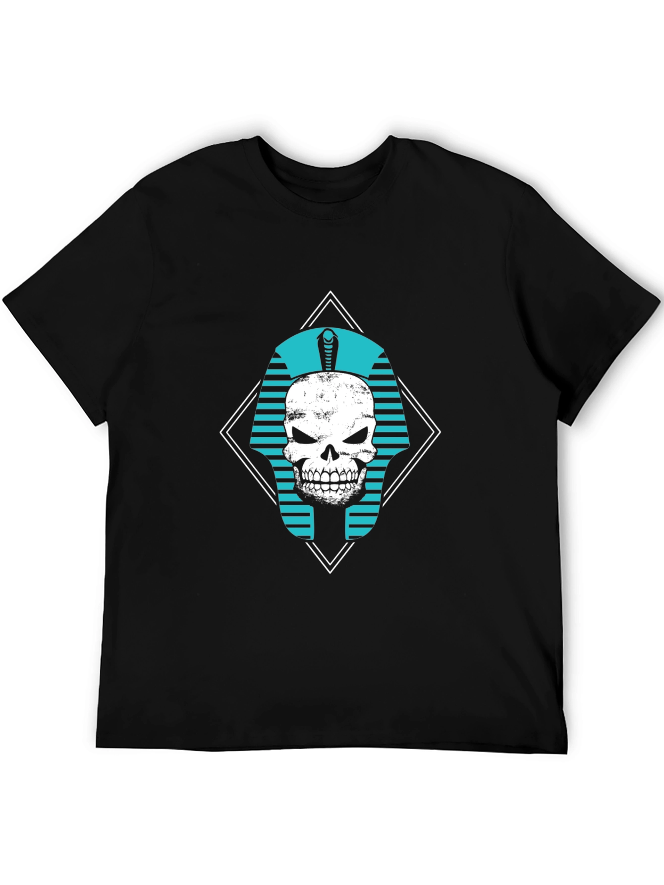 Black Skull Pharaoh Graphic Tee - Black view 5