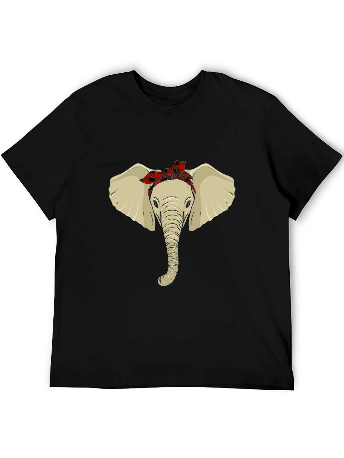 Black Elephant with Bandana Graphic Tee - Unisex view 5