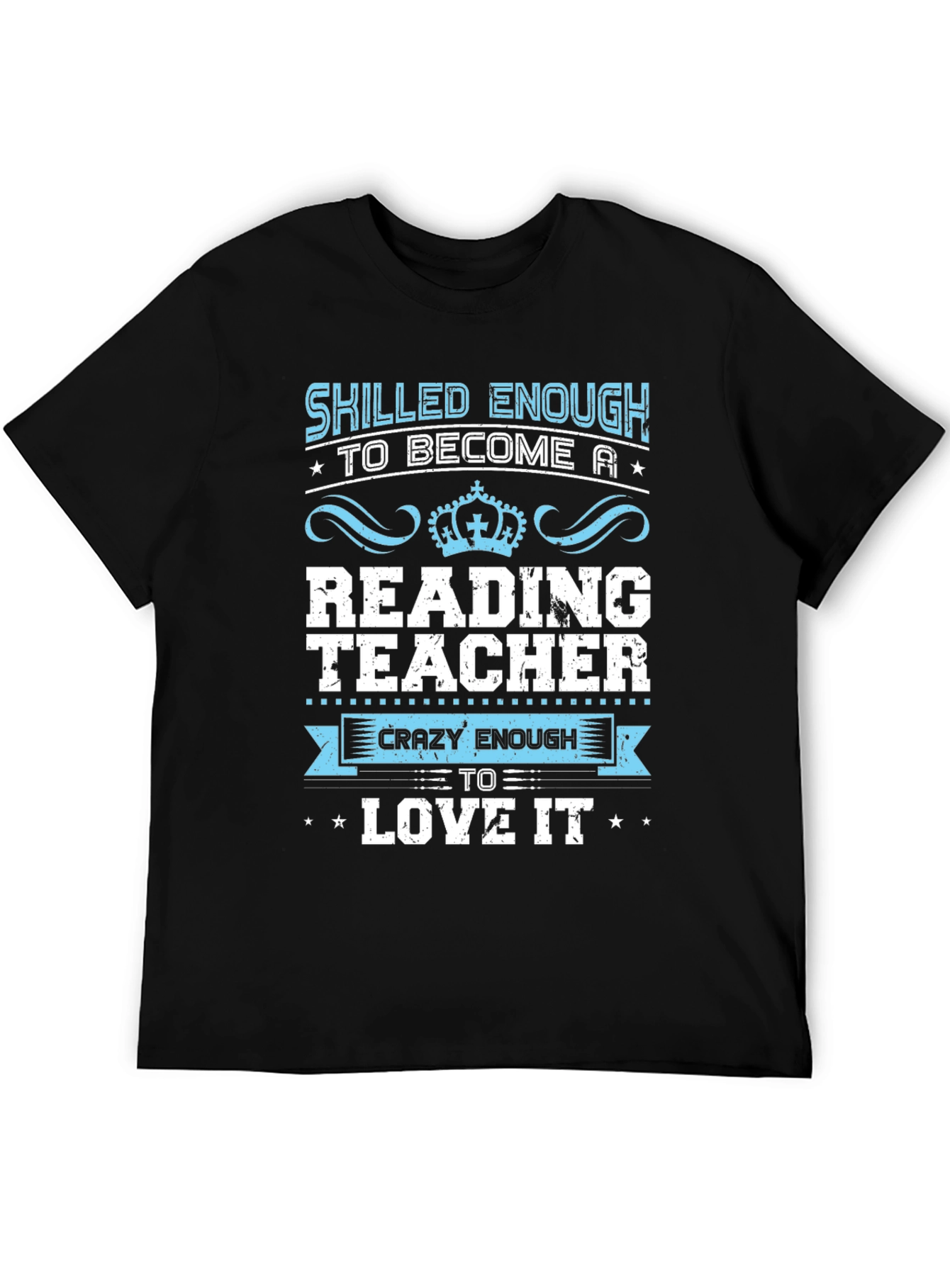 Skilled Reading Teacher Black T-Shirt - 5
