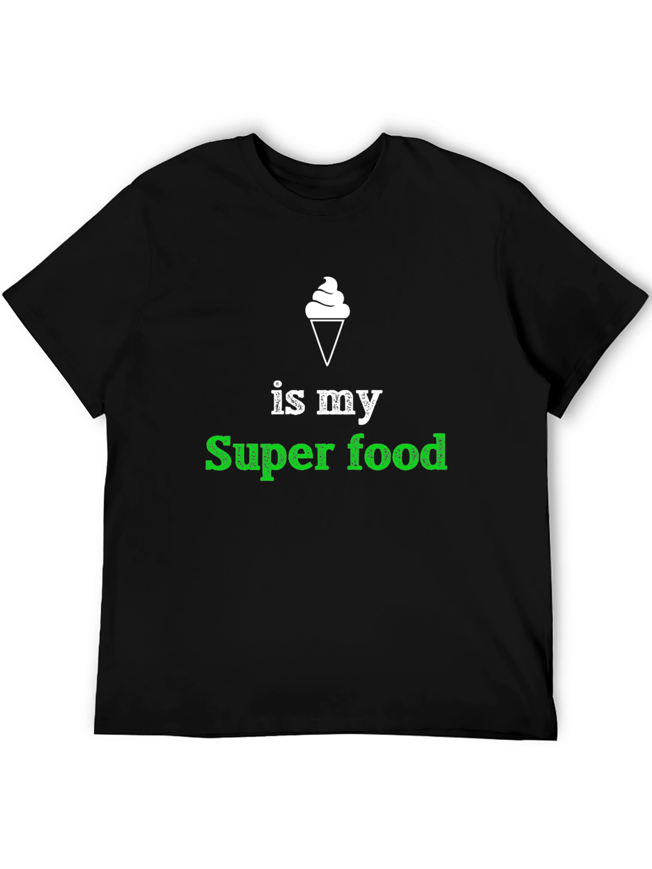 Black Ice Cream Super Food T-Shirt view 5