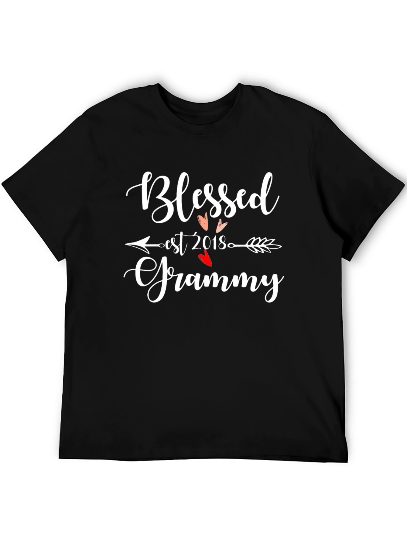 Black Blessed Grammy Est. 2018 Graphic T-Shirt view 5