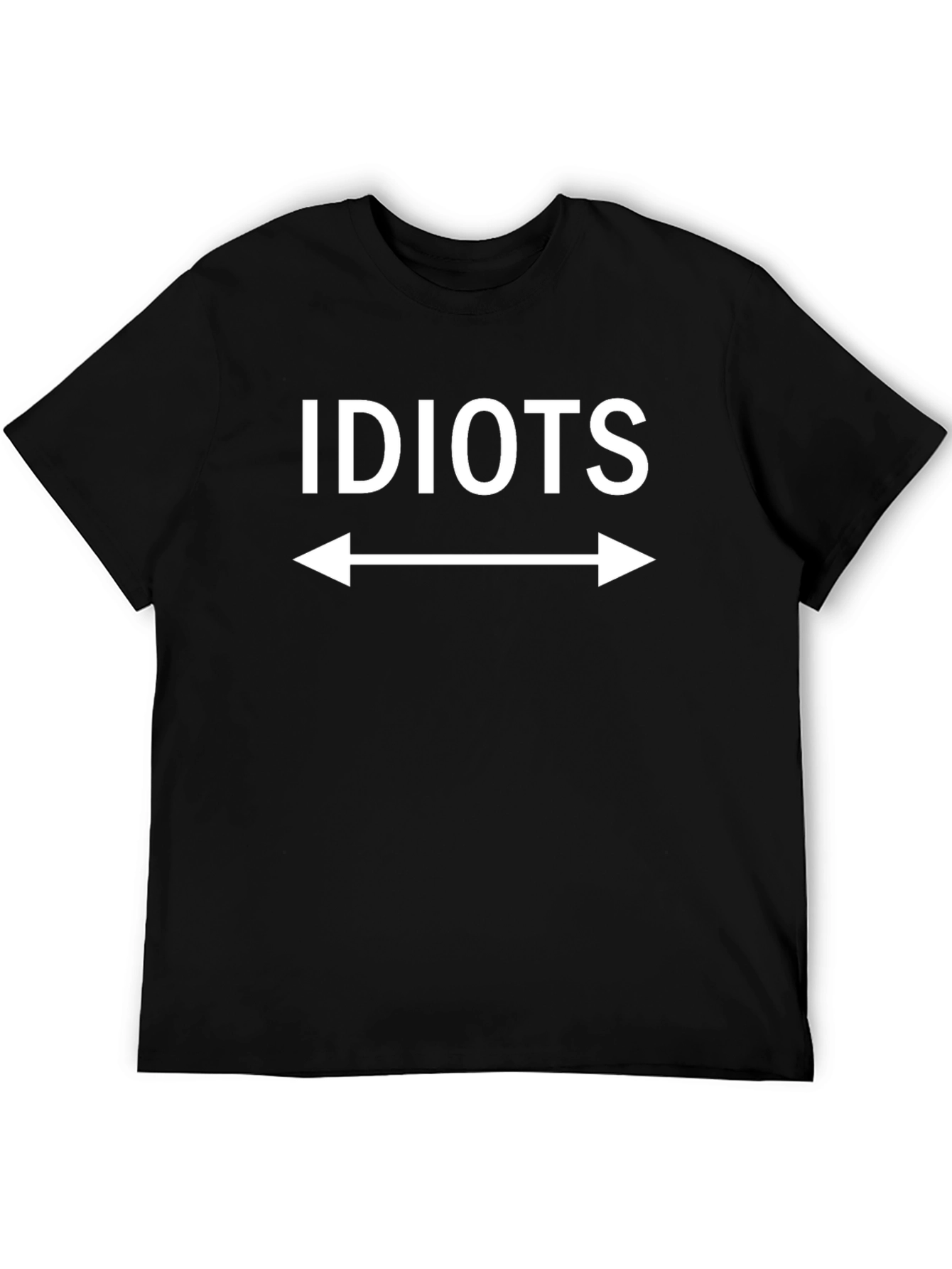 Black Idiots This Way T-Shirt - Funny Novelty Tee view 5