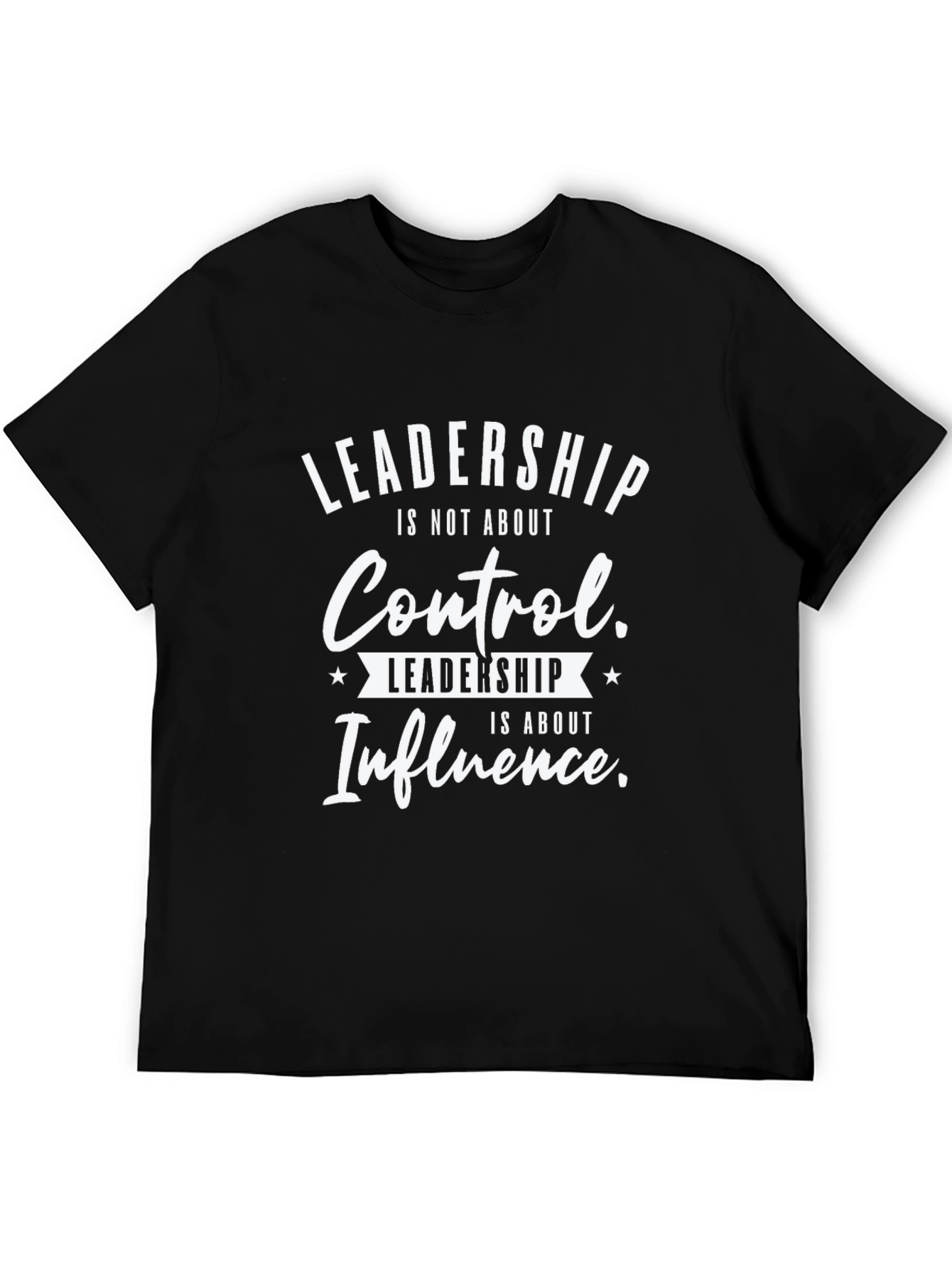 Black Leadership Influence Graphic T-Shirt view 5