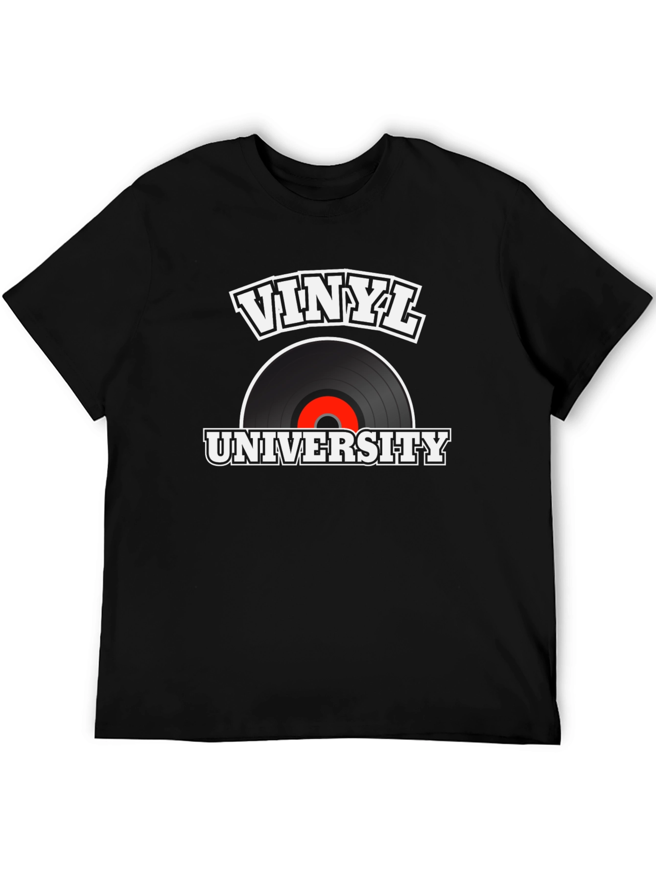Black Vinyl University Black T-Shirt view 5