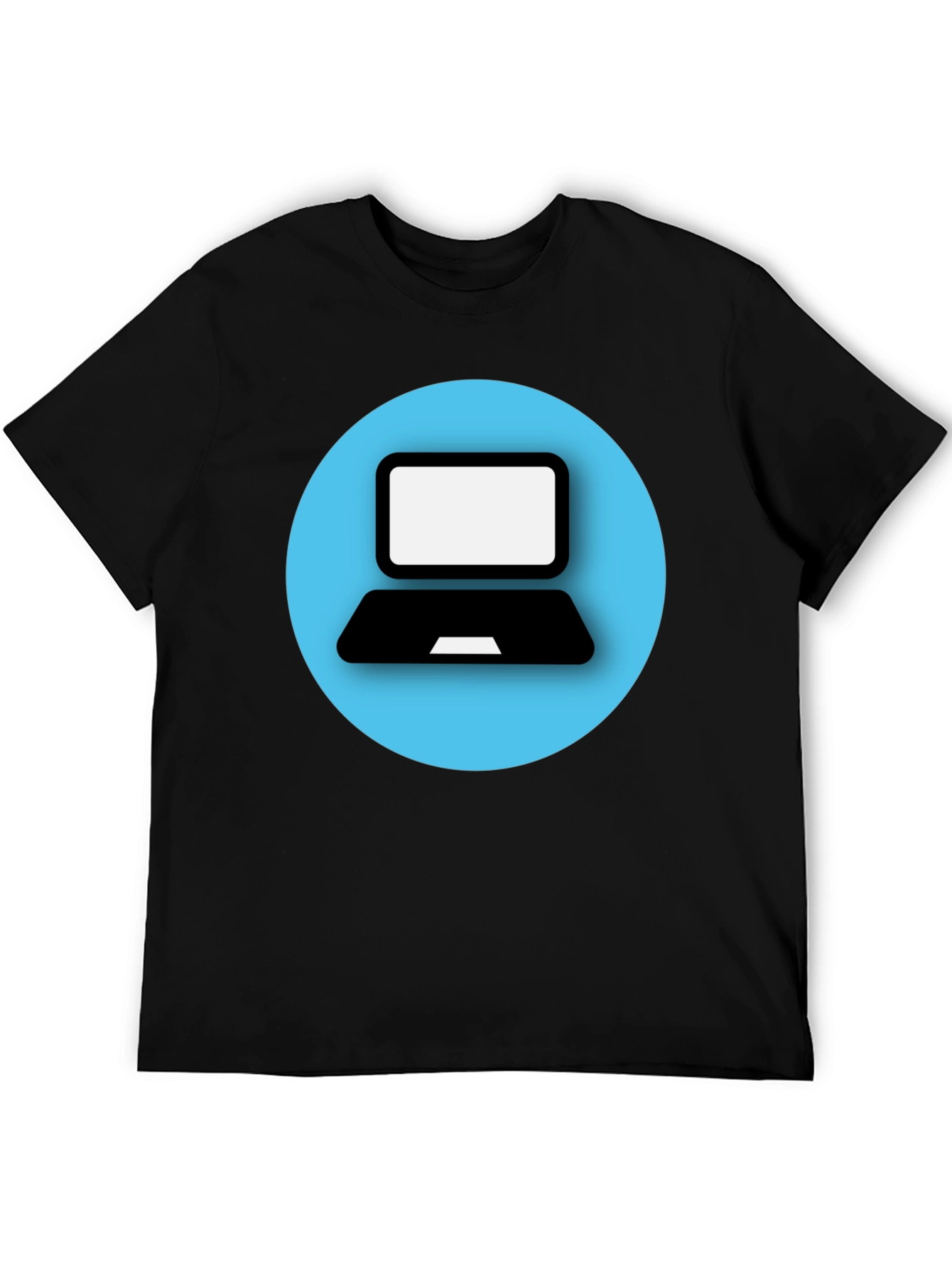 Black Laptop Graphic Tee - Tech Style T-Shirt view 5