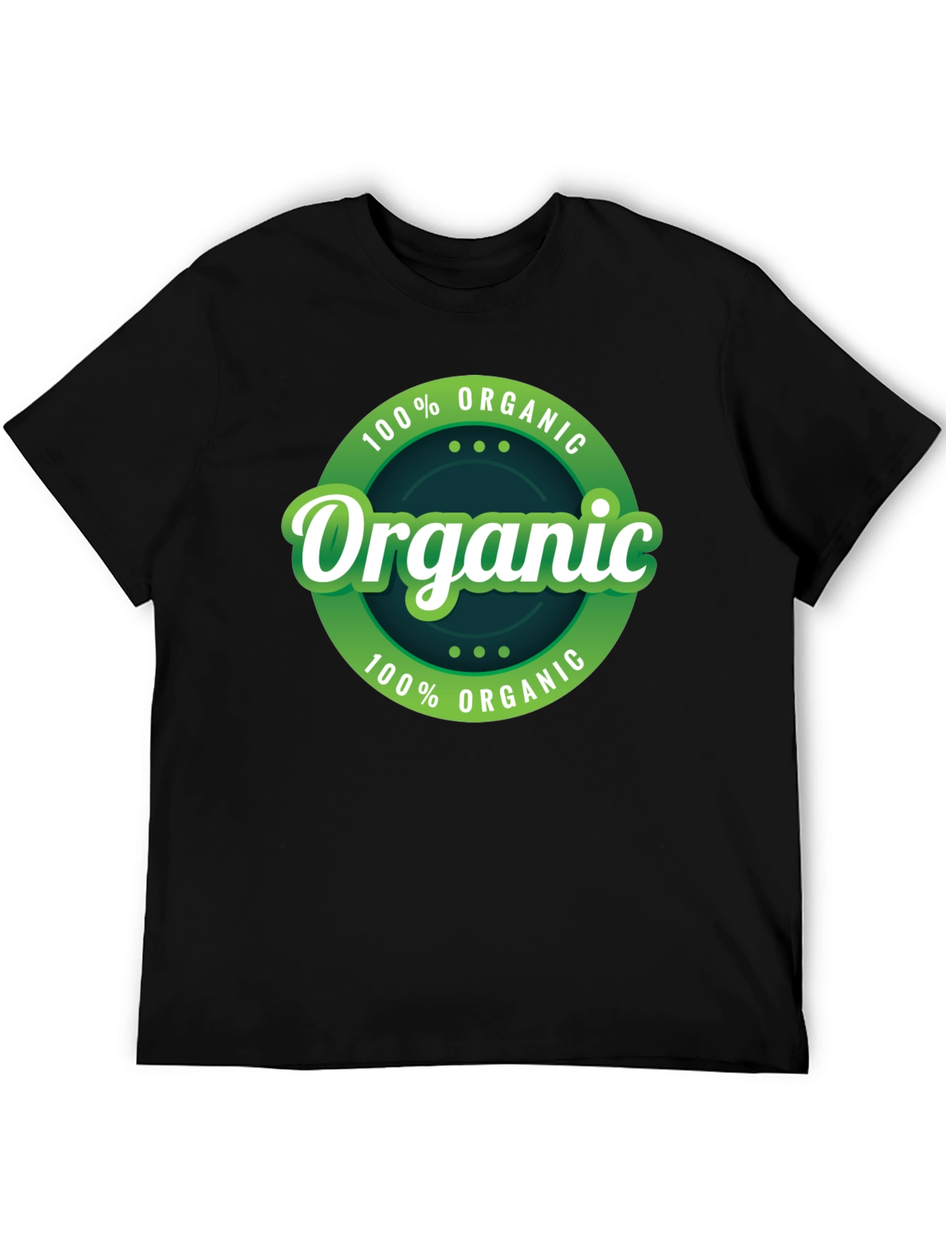 Black Organic Cotton T-Shirt - Eco Friendly view 5