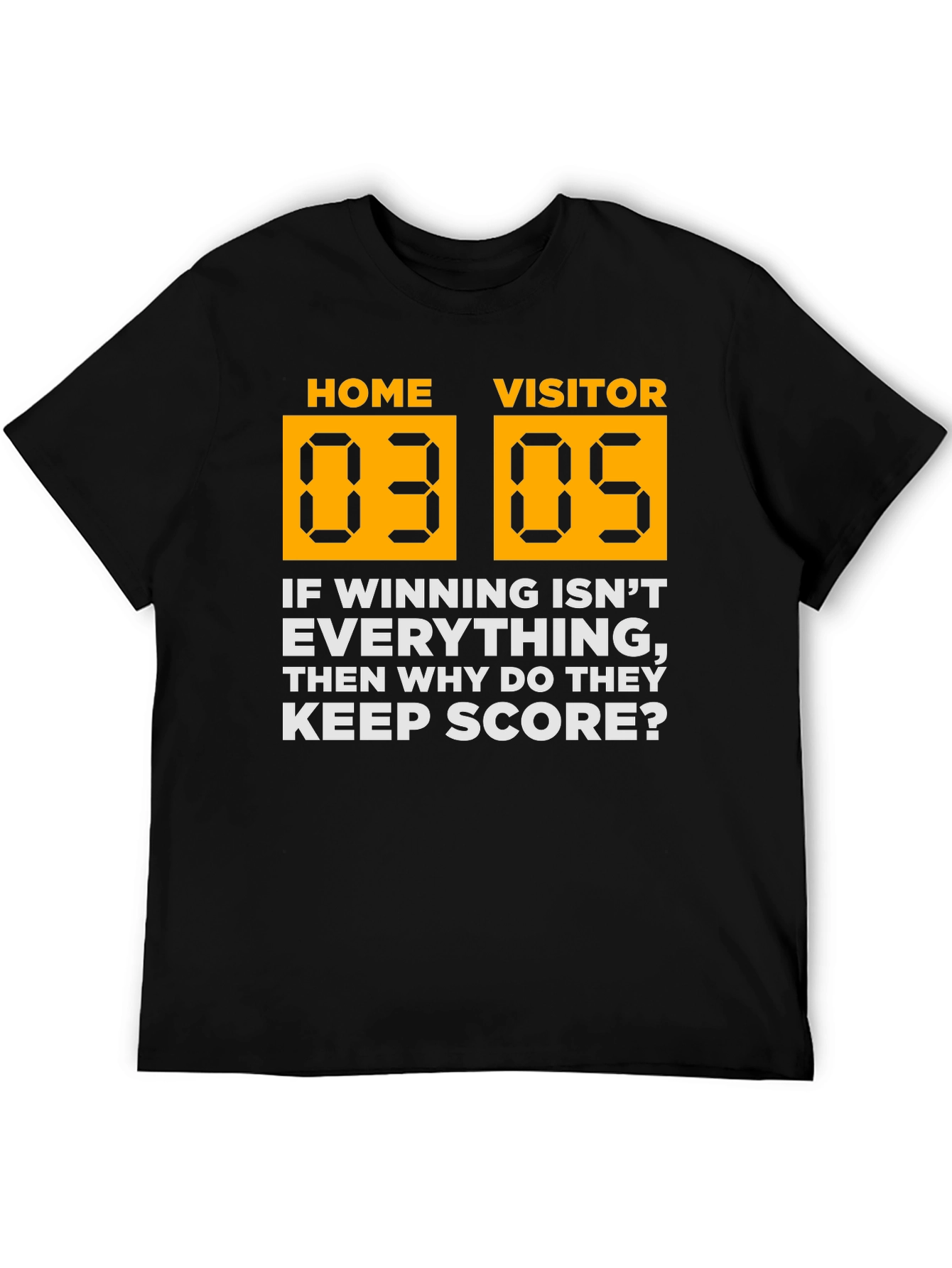 Black Home Vs Visitor Graphic Tee view 5