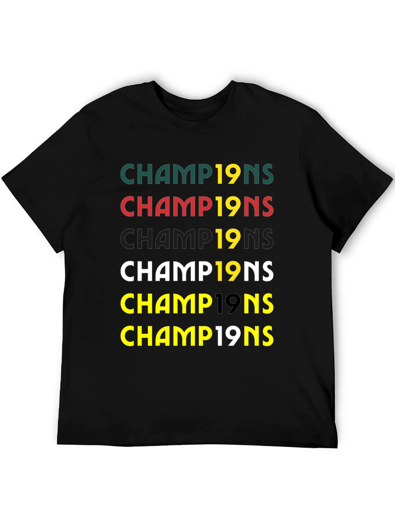 Black Champions 19's T-Shirt view 5