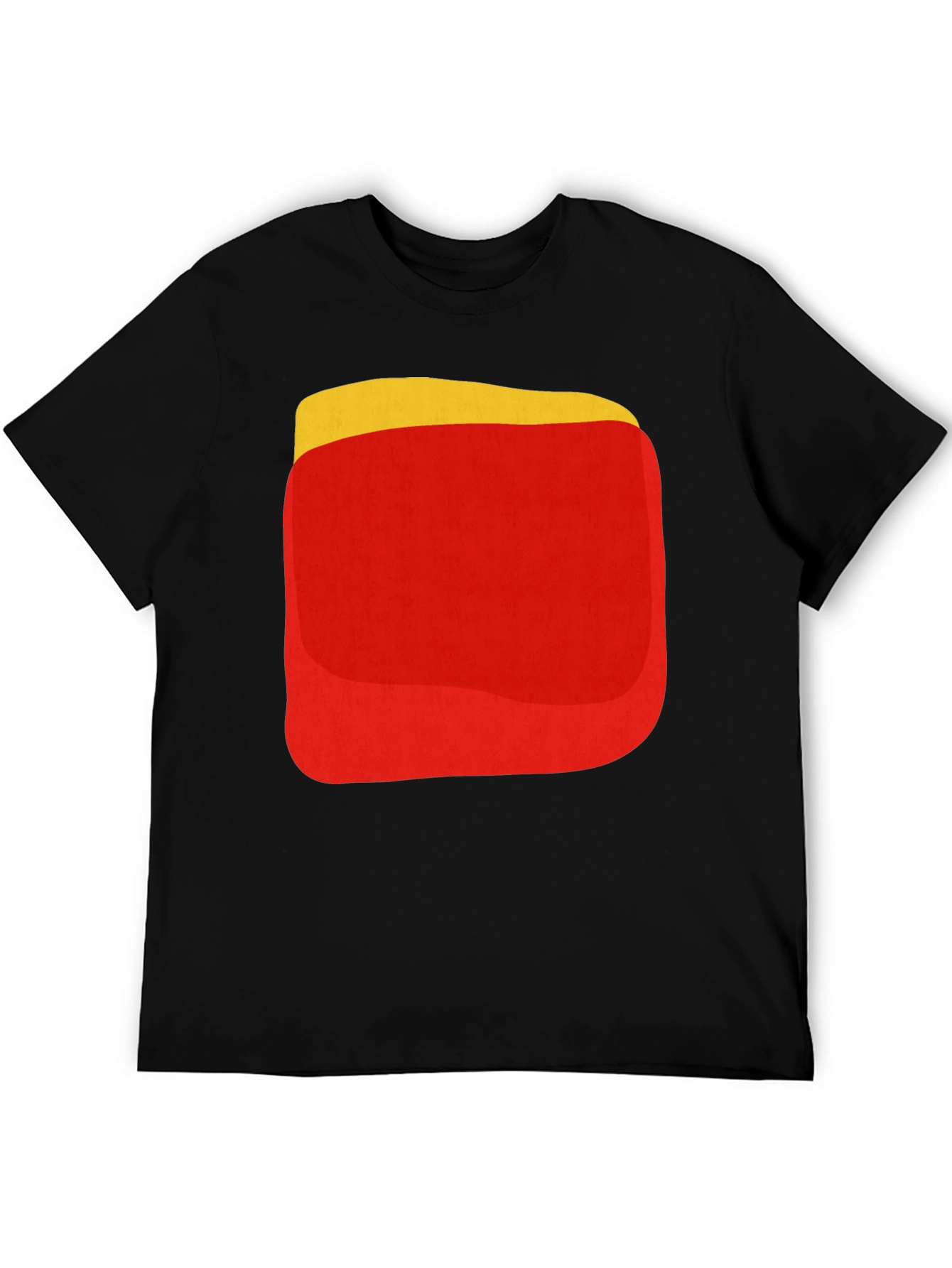 Black Retro Food Graphic Tee - Black Cotton Blend view 5