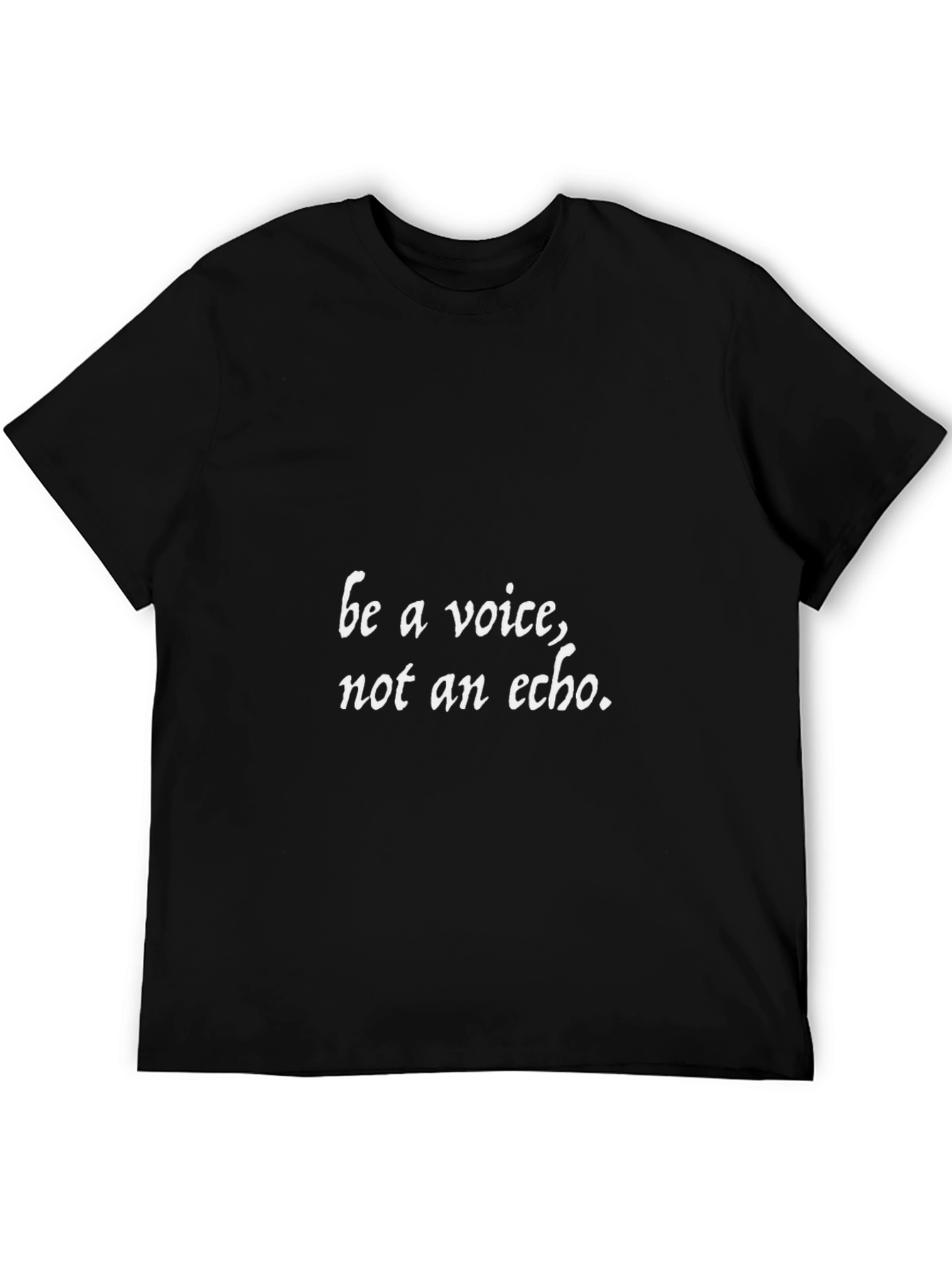 Black Be A Voice Graphic Black Tee view 5