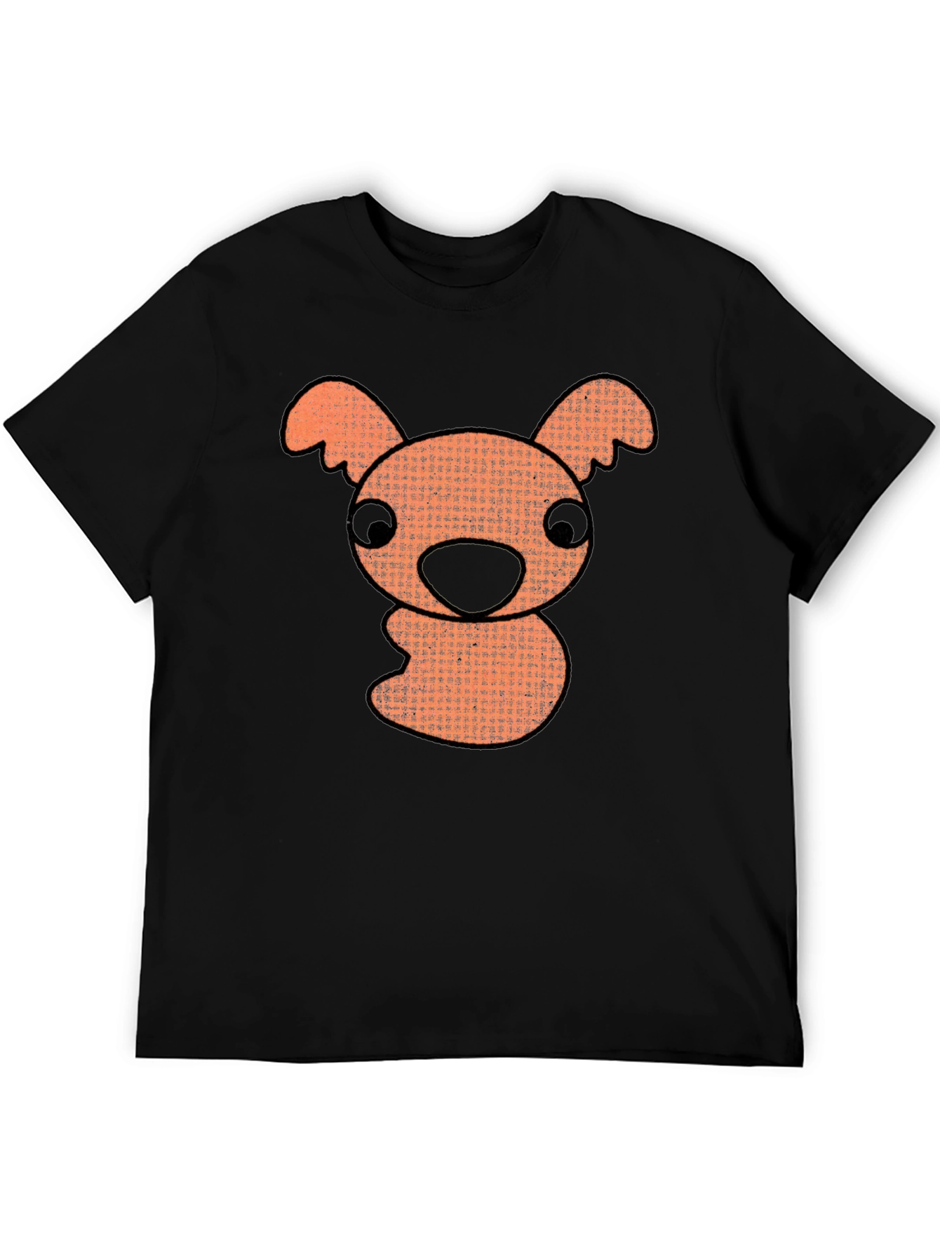 Black Cartoon Koala Graphic T-Shirt - Black view 5