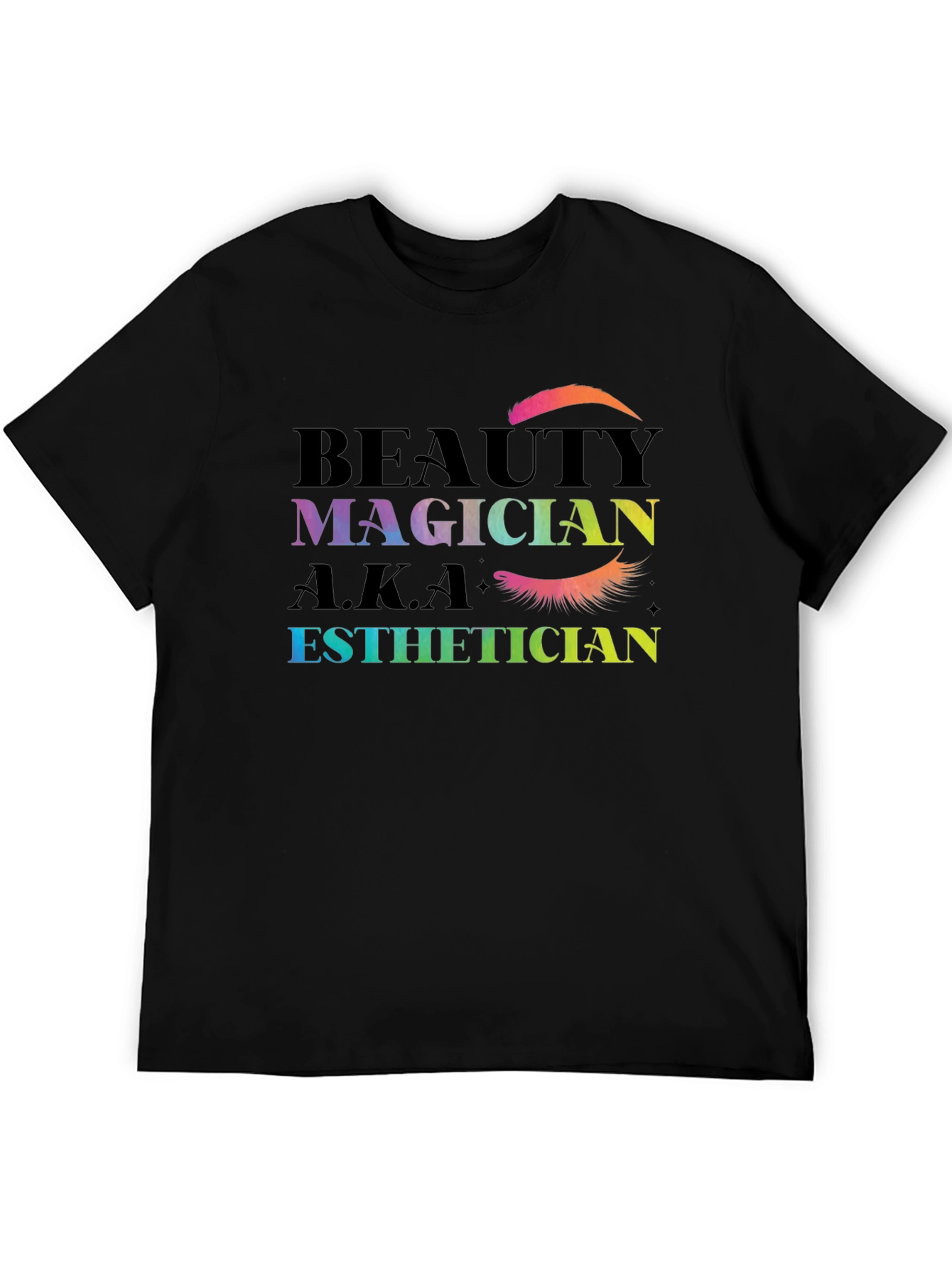 Black Beauty Magician Esthetician T-Shirt view 5