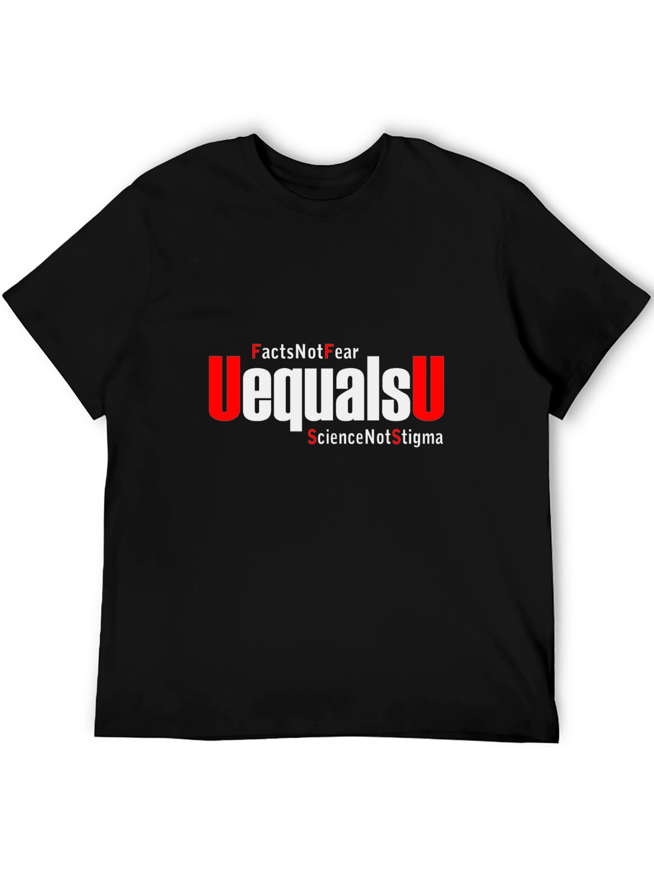 Black Facts Not Fear Equals U T-Shirt view 5