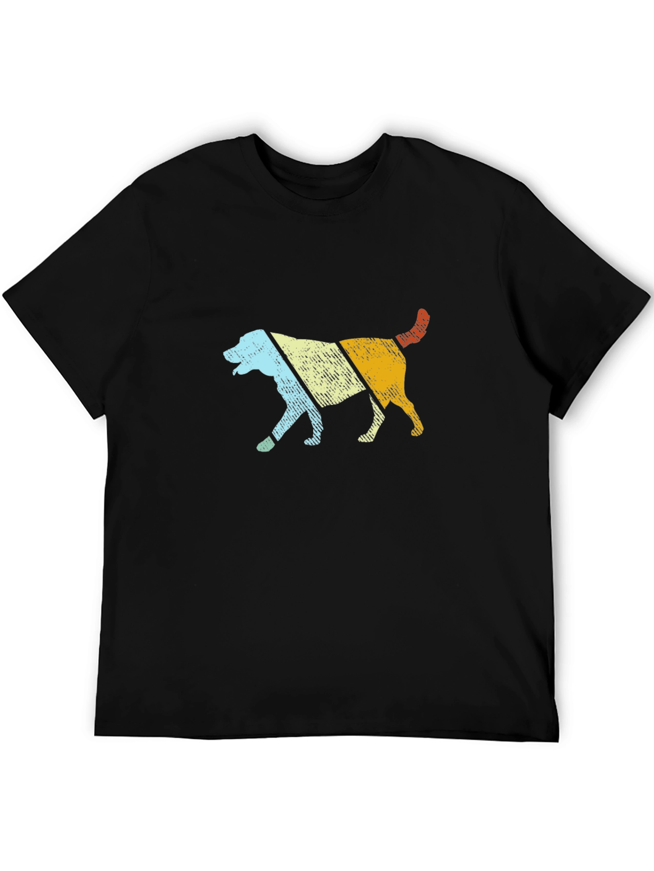 Black Retro Dog Graphic Tee - Cool Dog Lover Shirt view 5