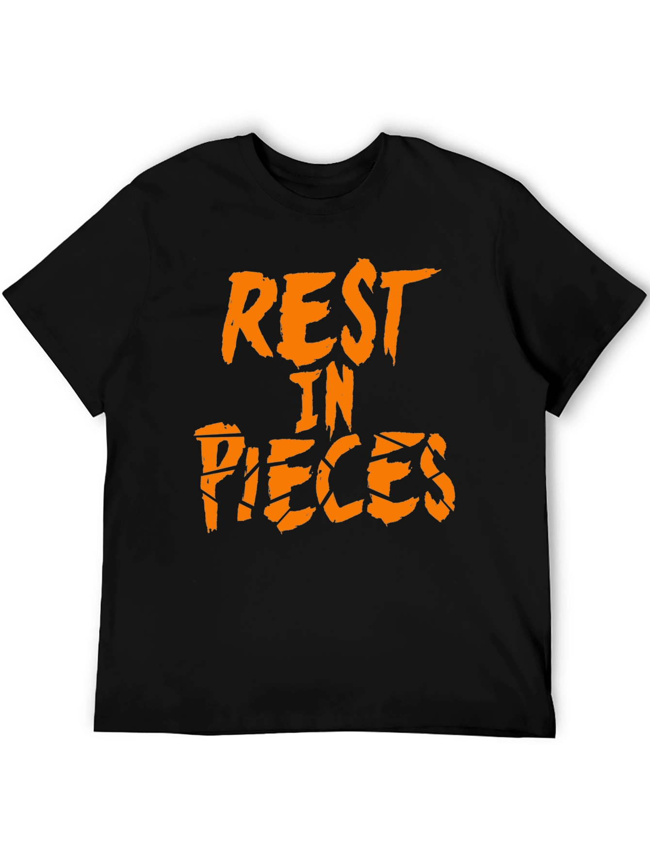Black Rest in Pieces Black Graphic Tee view 5