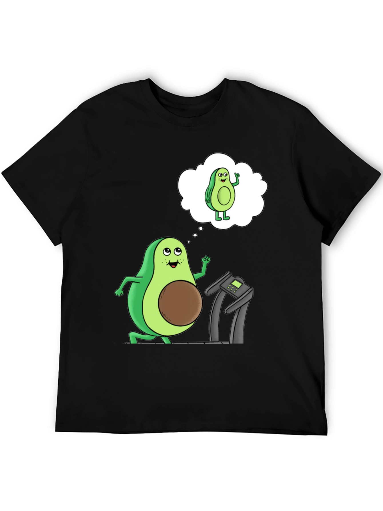 Black Avocado Gym Humor T-Shirt view 5