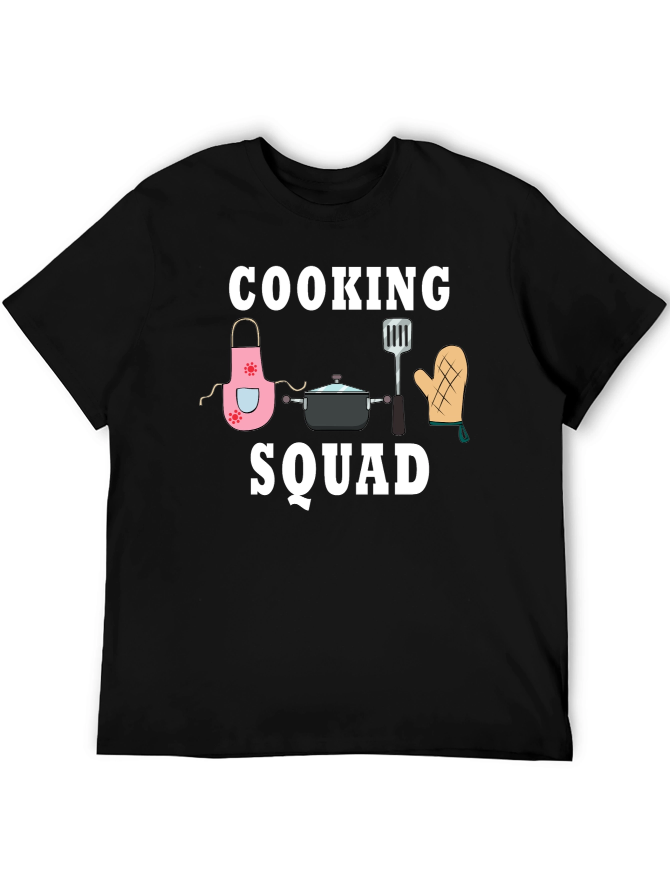 Black Cooking Squad Graphic Tee - Chef Team T-Shirt view 5