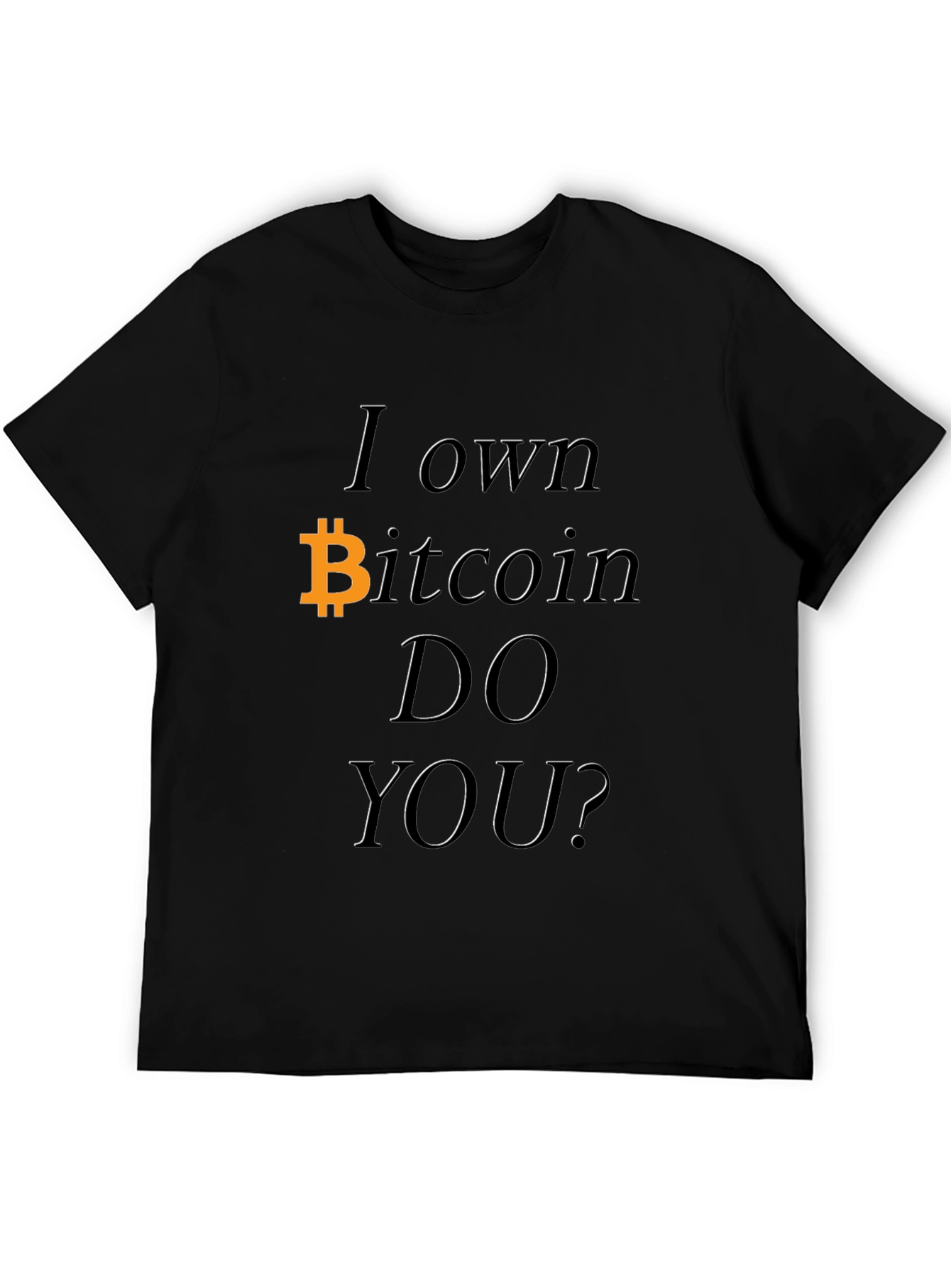 Black Bitcoin Owner Black Graphic Tee Shirt view 5