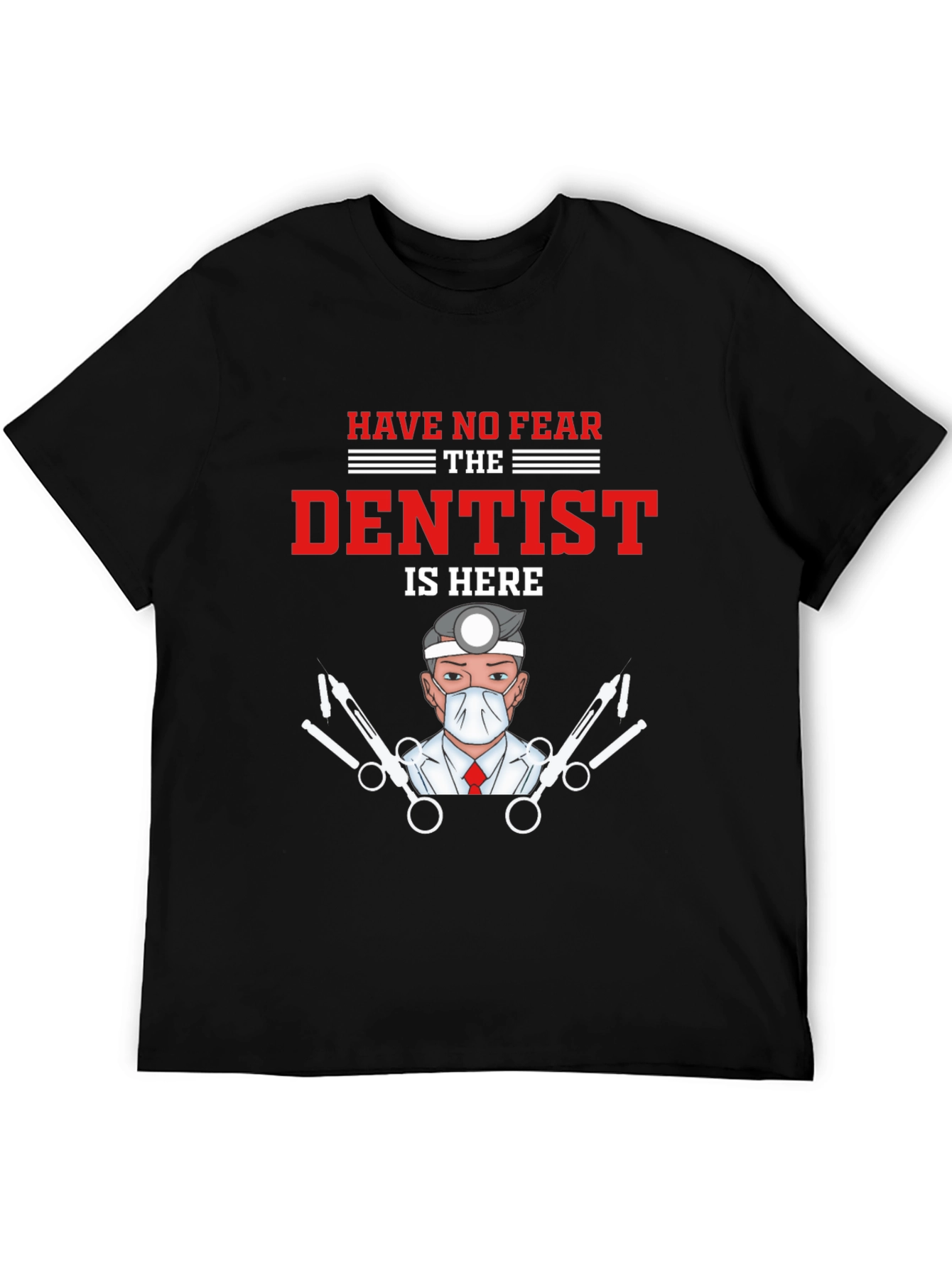 Black Dentist T-Shirt - Funny Medical Tee view 5
