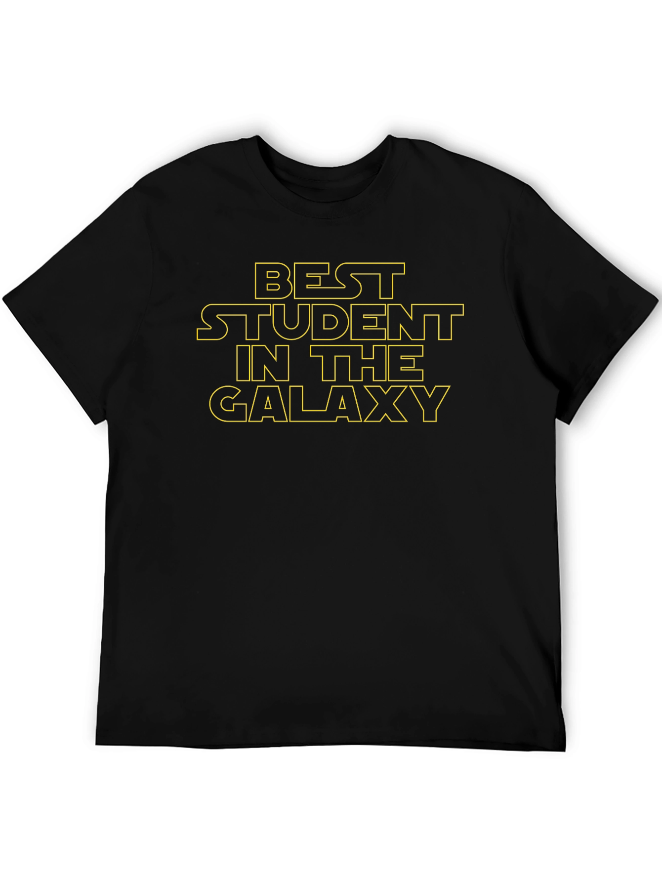Black Best Student in the Galaxy T-Shirt view 5