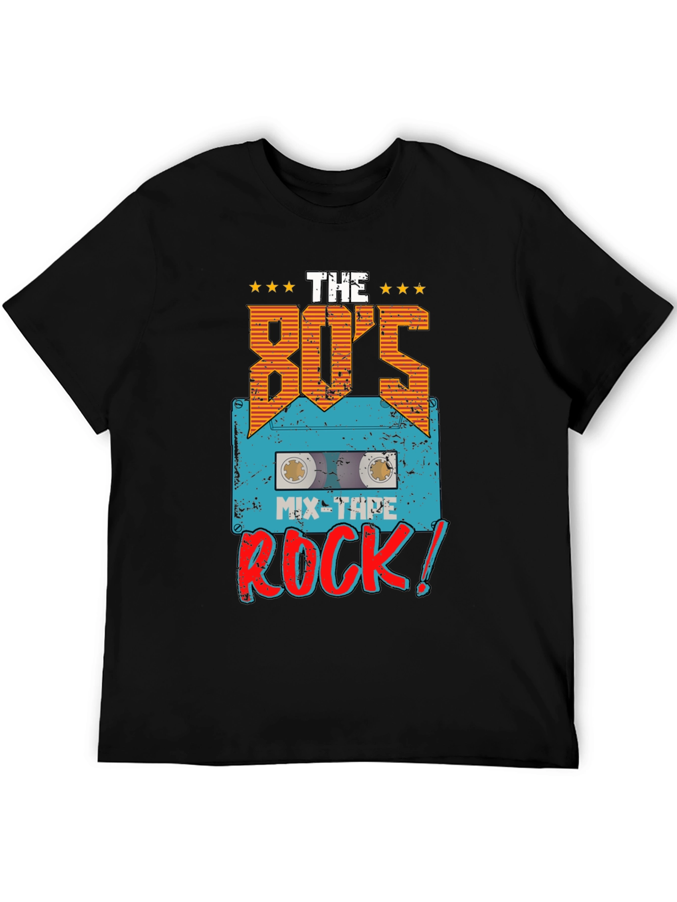 Black 80's Mix-Tape Rock T-Shirt view 5