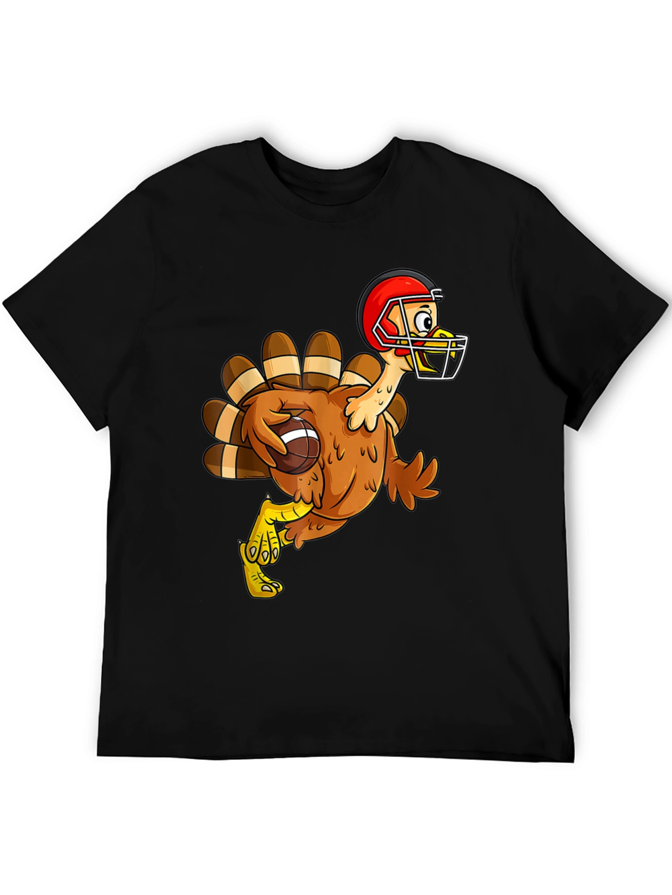 Black Turkey Football T-Shirt view 5