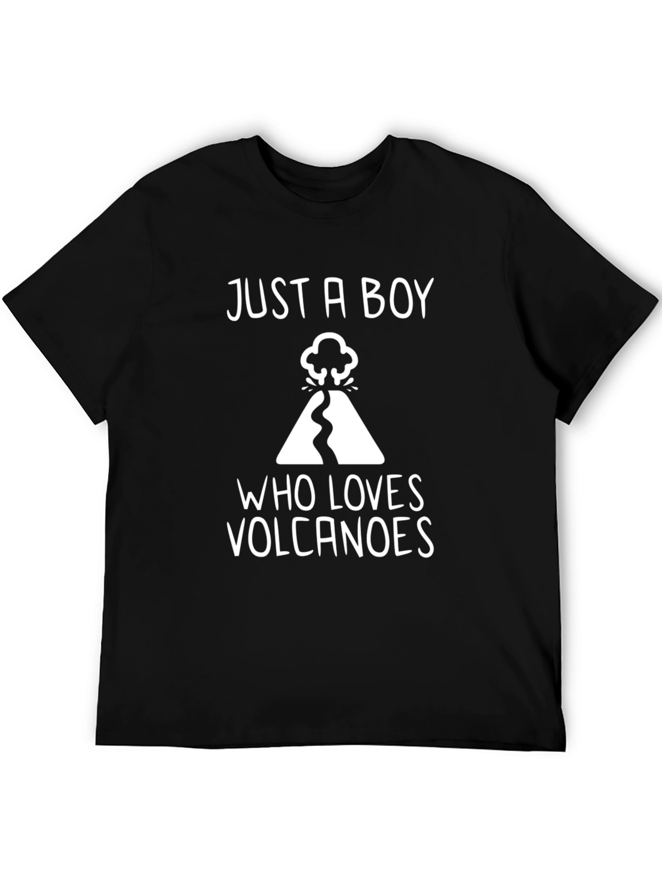Black Boy Volcano Lover T-Shirt view 5