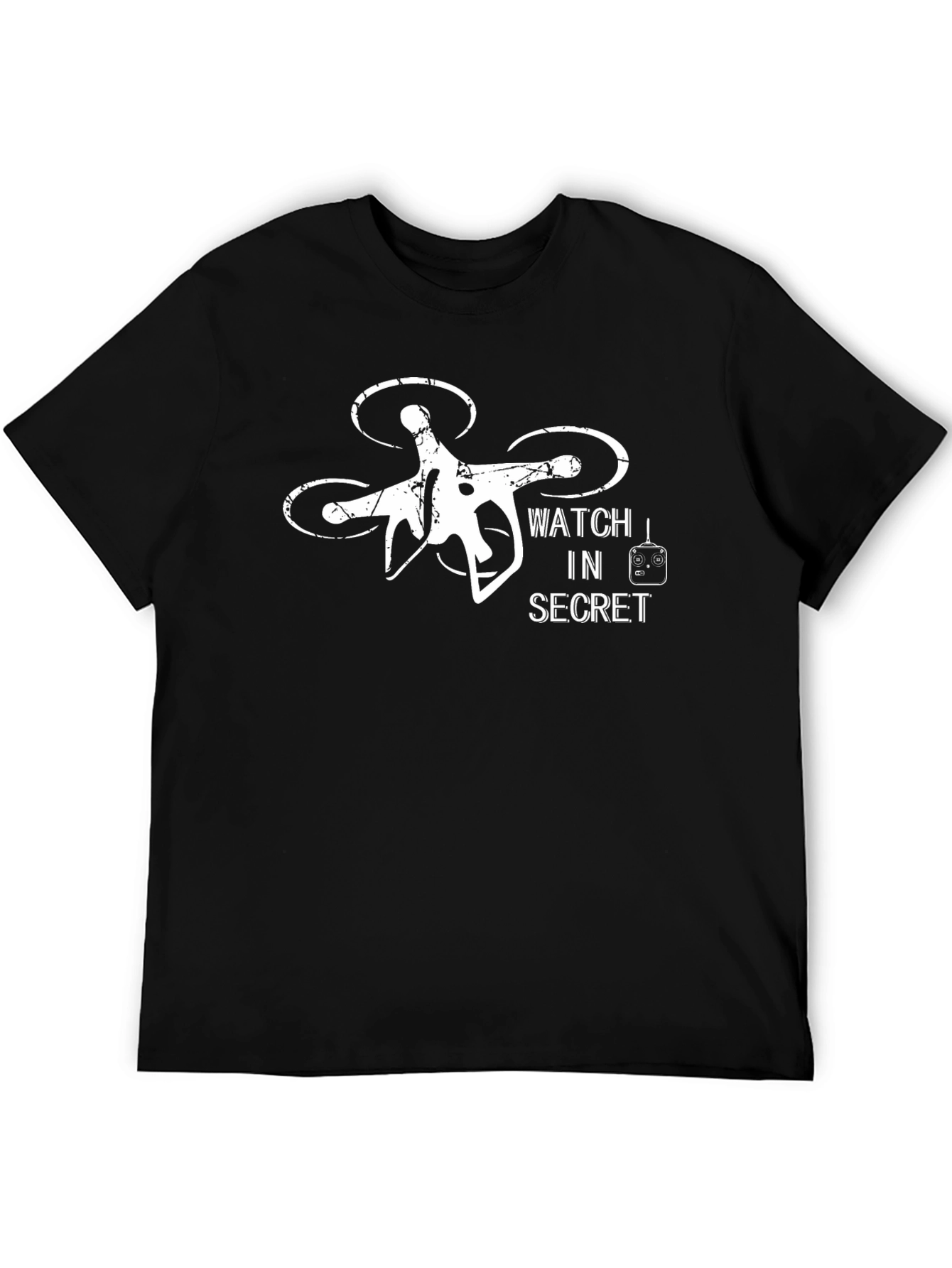 Watch In Secret Drone Graphic T-Shirt - 5