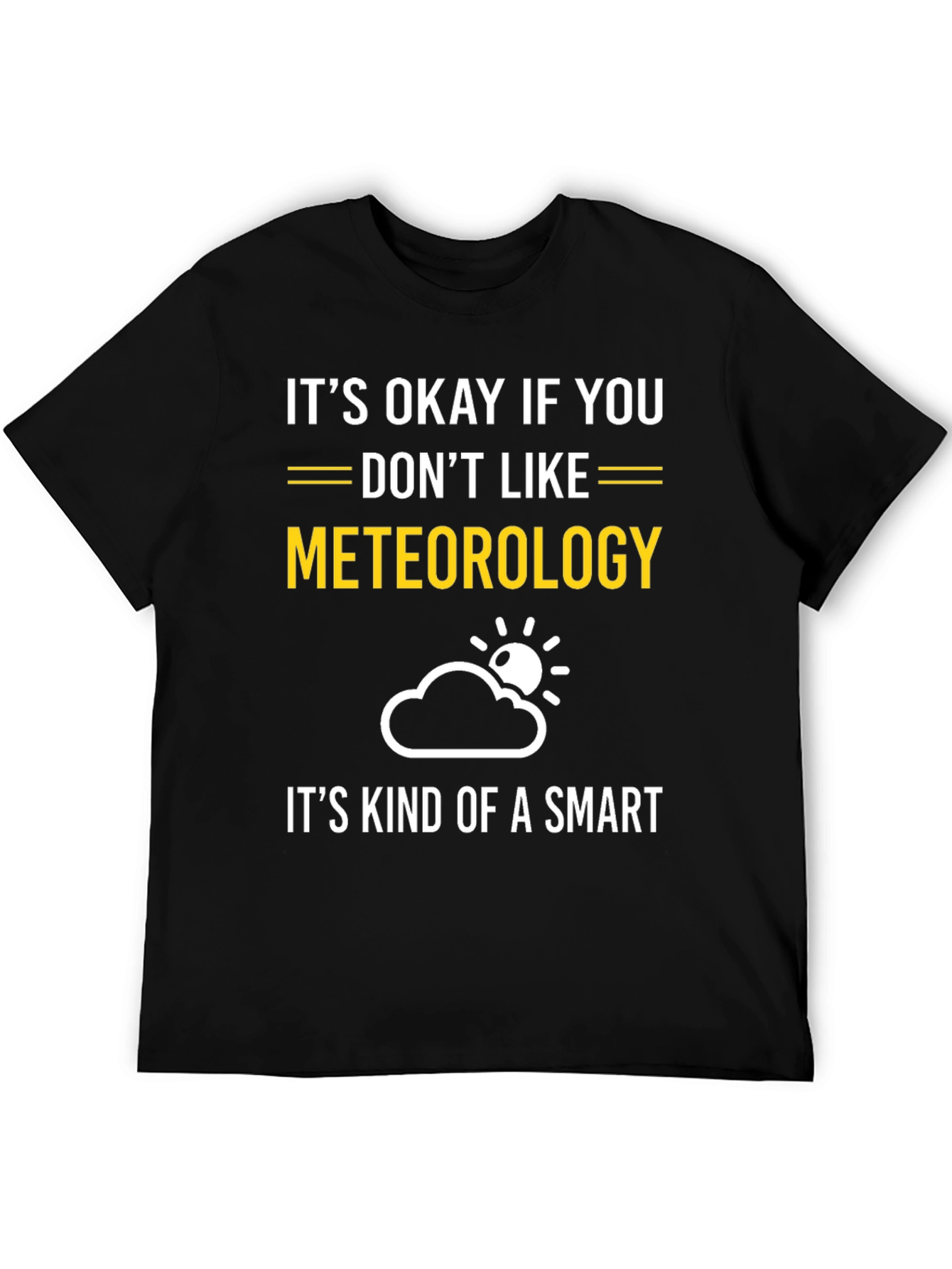 Black Funny Meteorology T-Shirt view 5