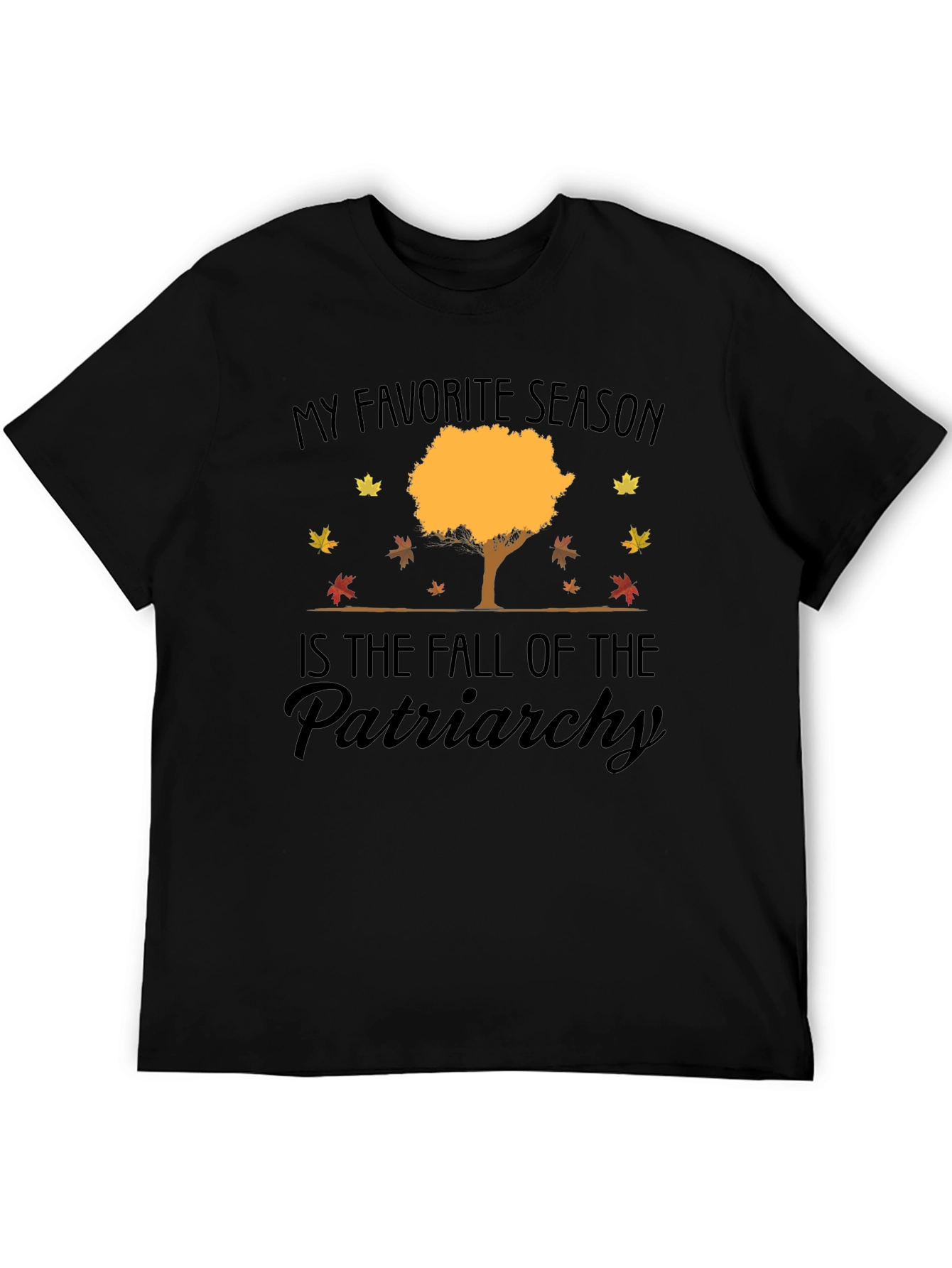 Black Fall of the Patriarchy Tee view 5