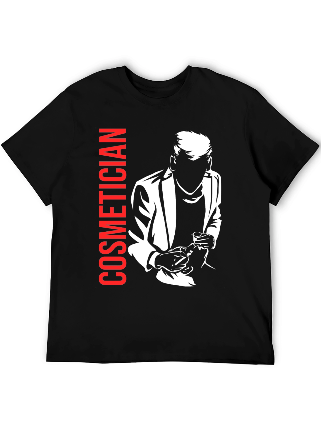Black Cosmetician Graphic T-Shirt - Unisex Style view 5
