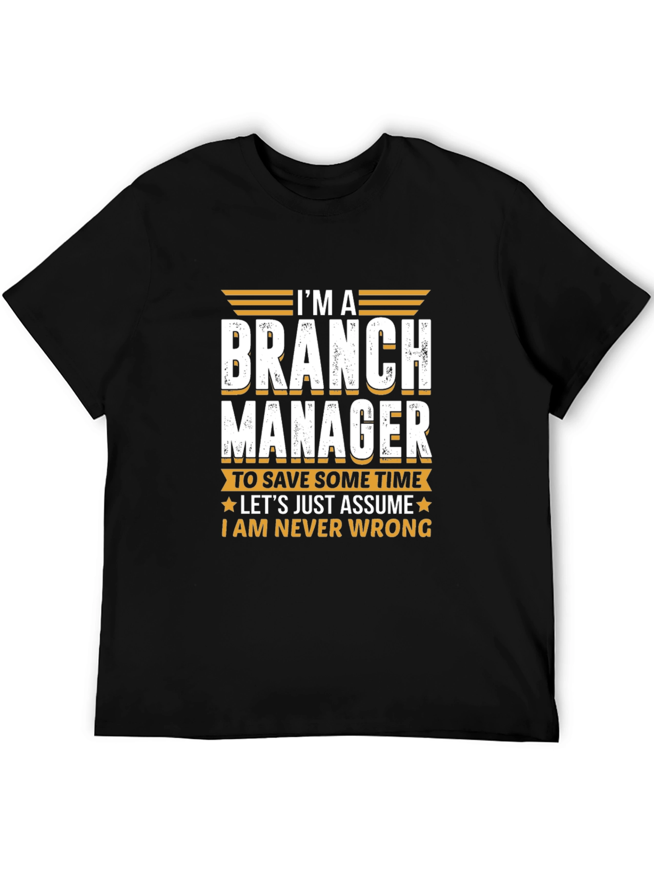 Black Branch Manager Novelty T-Shirt view 5
