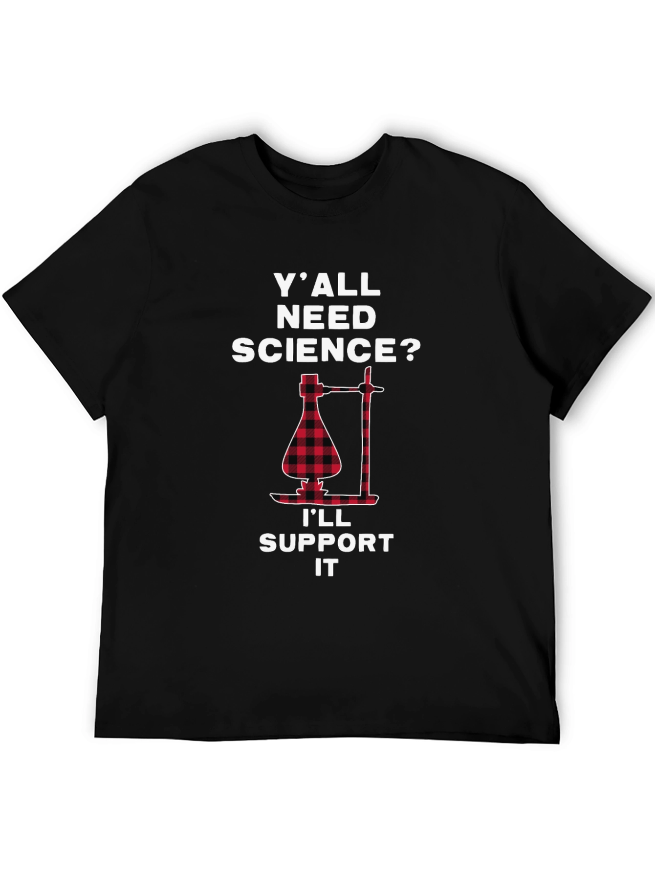 Black Science Support T-Shirt Funny Lab Tee view 5