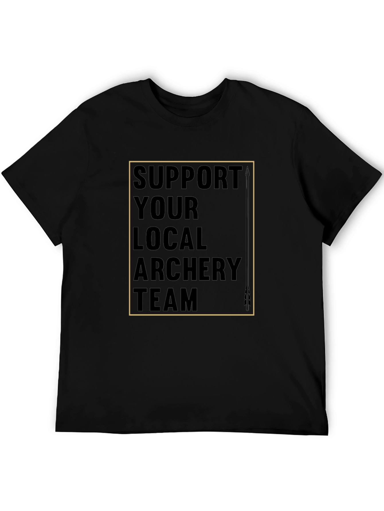 Black Archery Team Support T-Shirt view 5